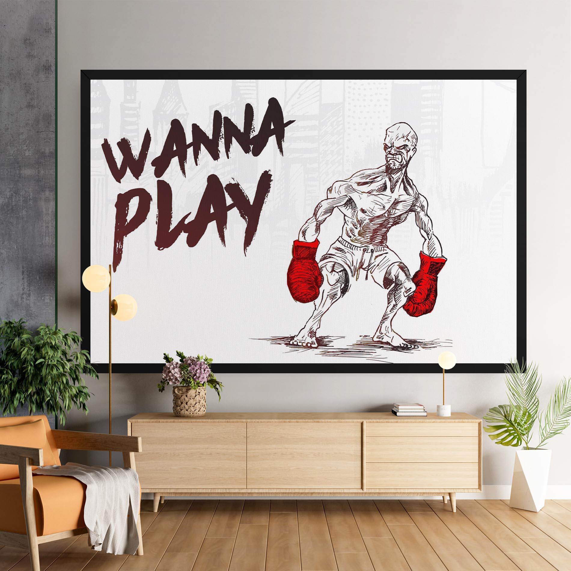 Tablou Canvas Wanna Play Box mockup 9