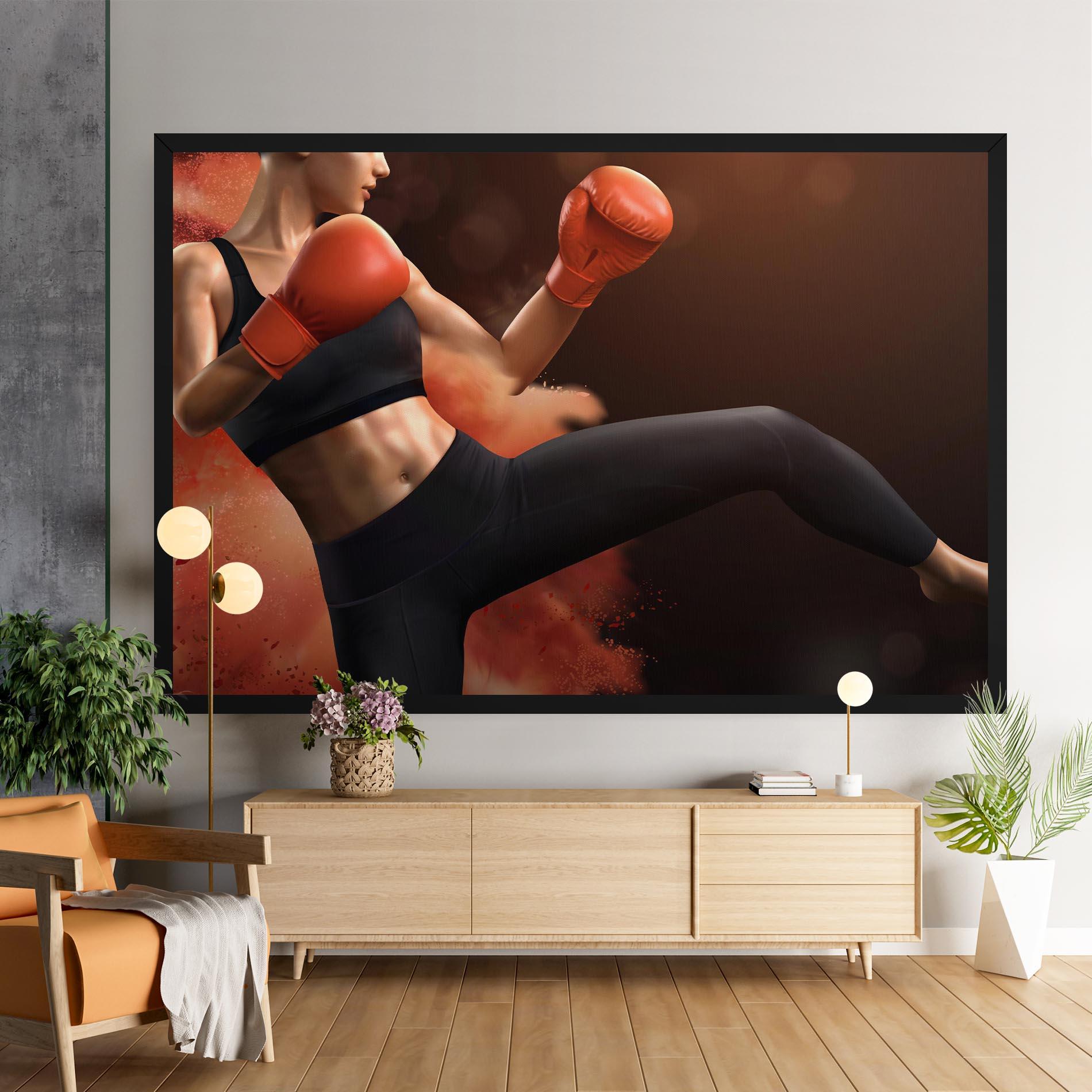 Tablou Canvas Woman Box mockup 9