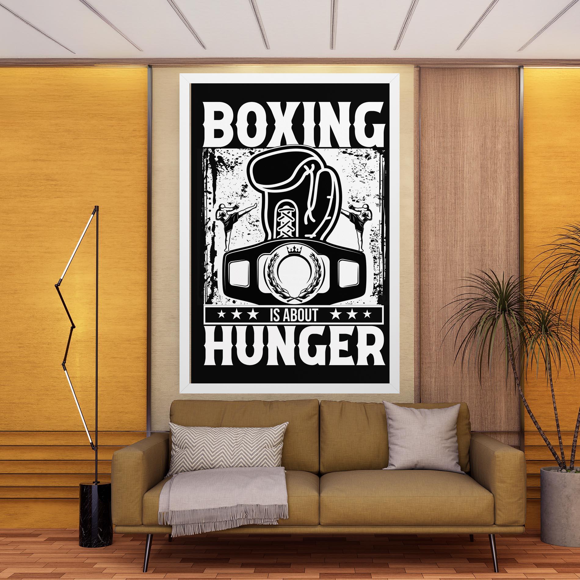 Tablou Canvas Boxing Hunger mockup 9