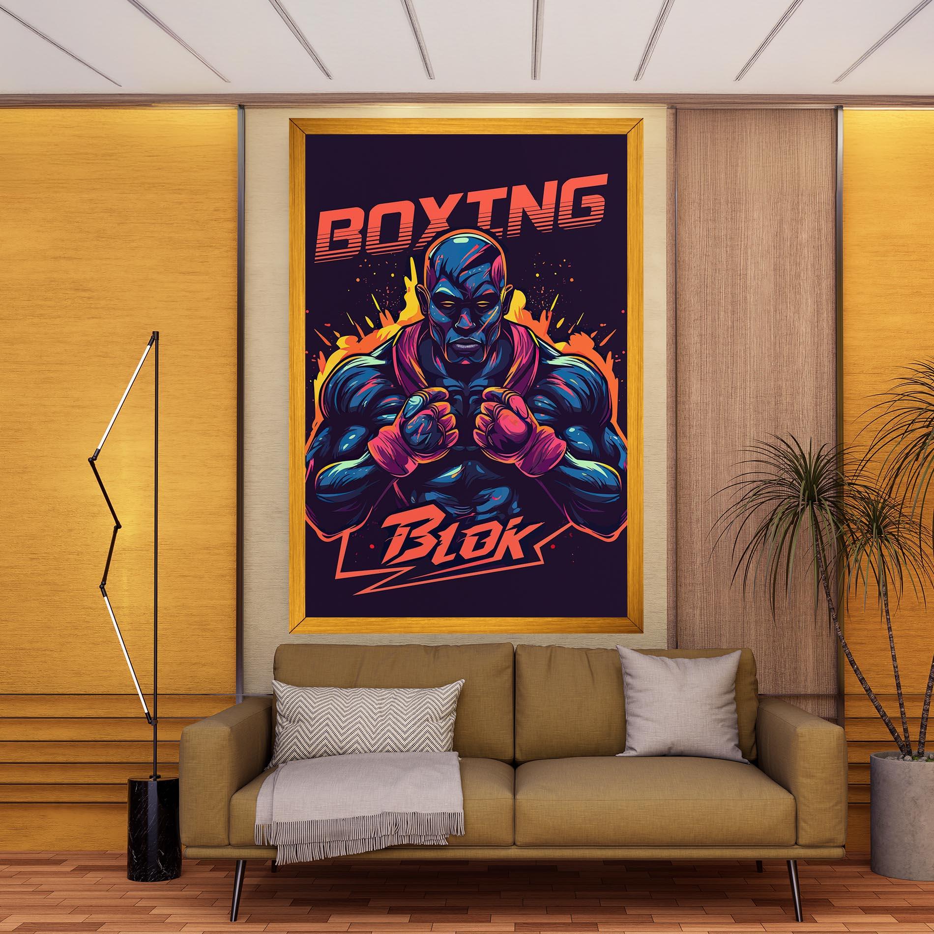 Tablou Canvas Boxing Blok mockup 9
