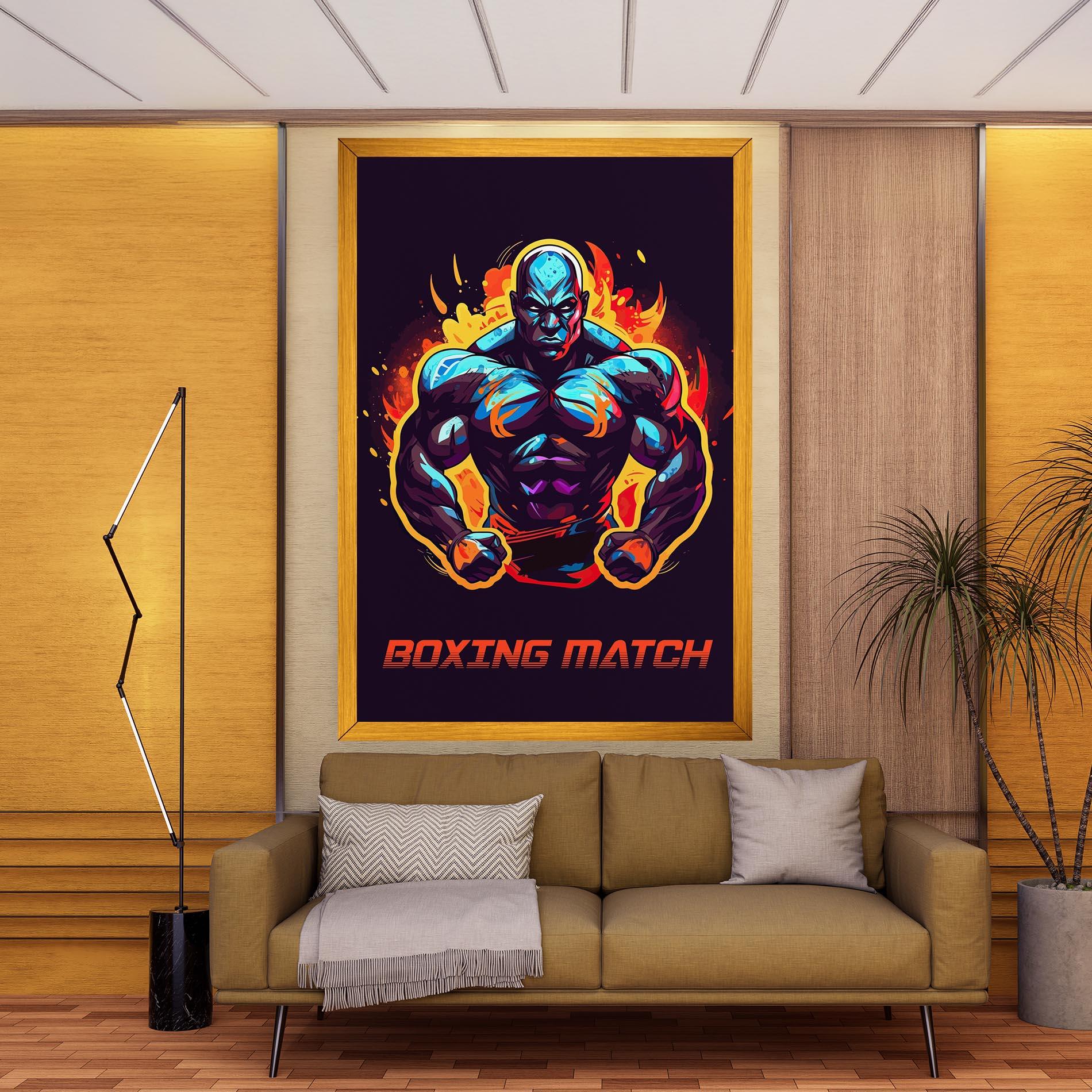 Tablou Canvas Boxing Strong Match mockup 9