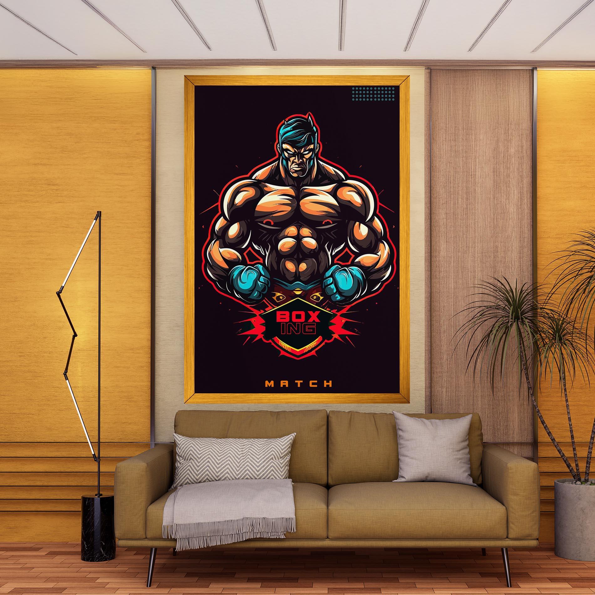 Tablou Canvas Light Blue Gloves mockup 9