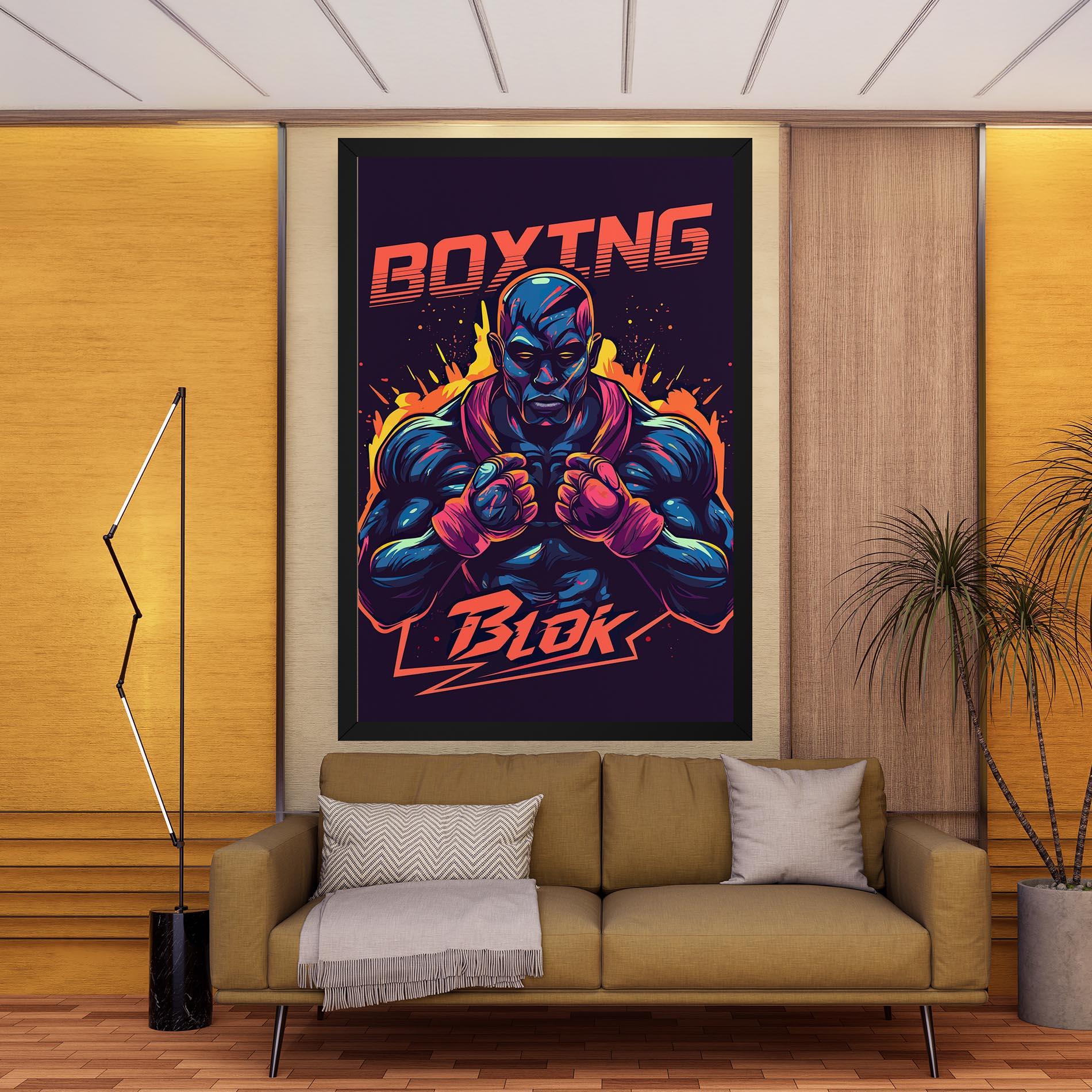 Tablou Canvas Boxing Blok mockup 9