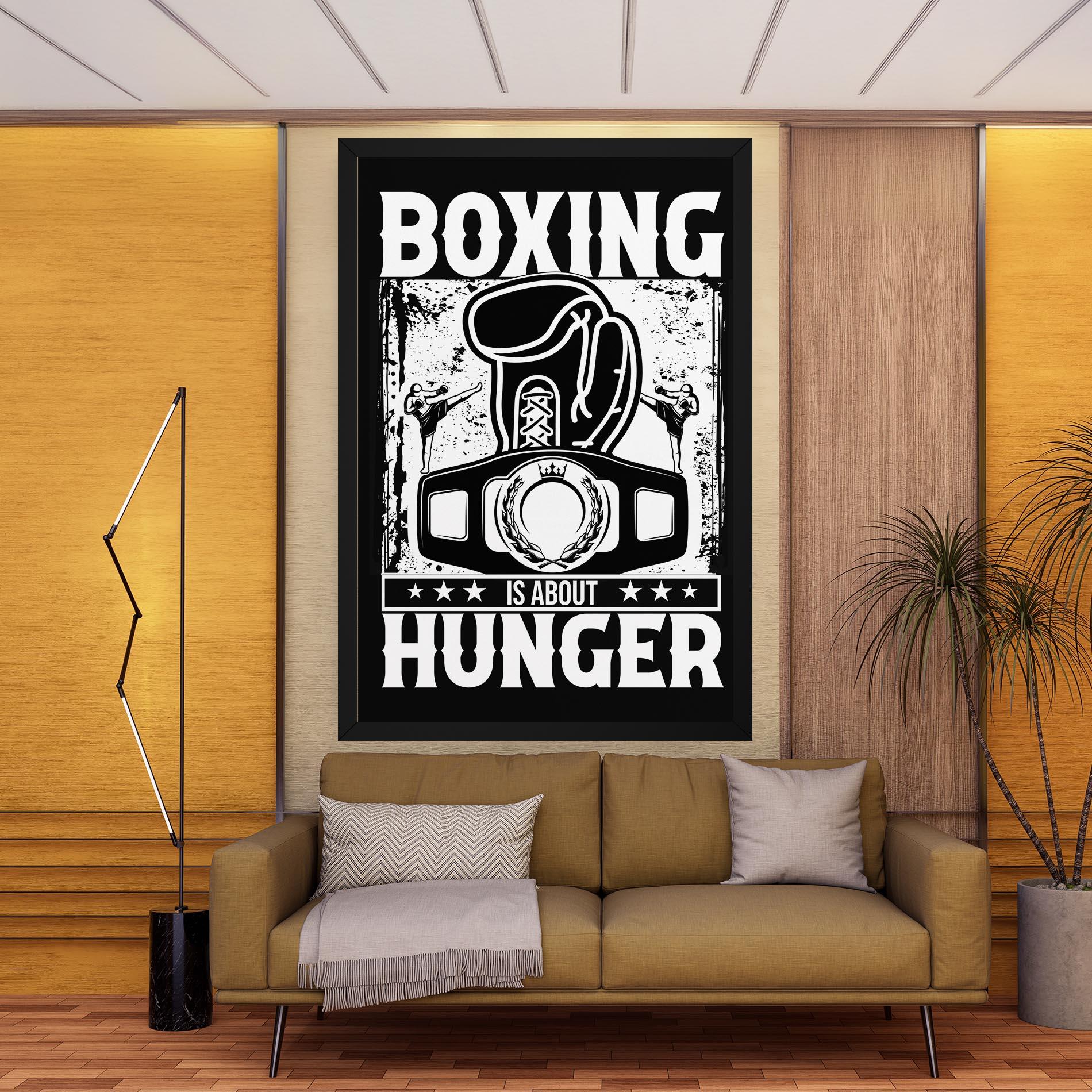 Tablou Canvas Boxing Hunger mockup 9