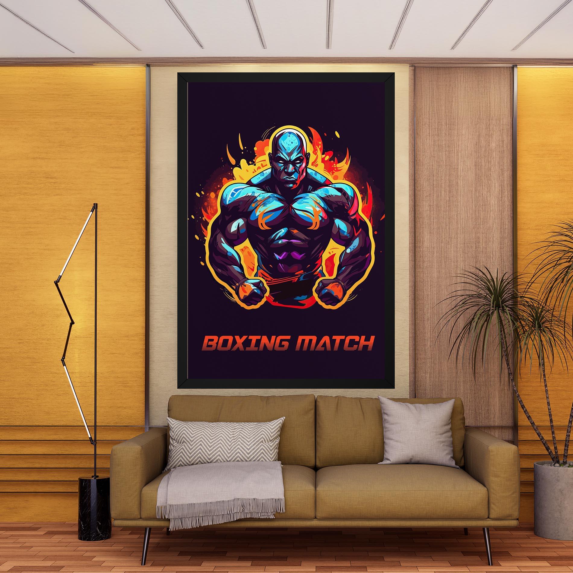 Tablou Canvas Boxing Strong Match mockup 9