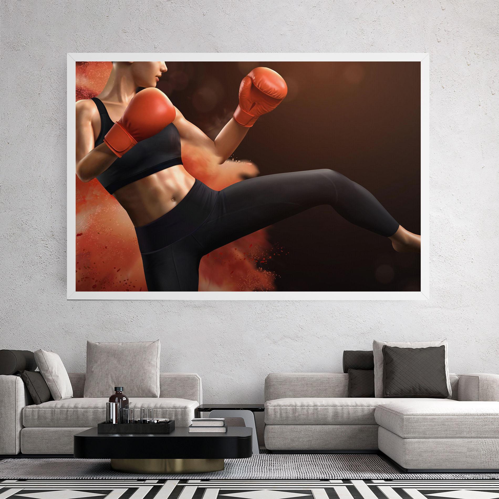 Tablou Canvas Woman Box mockup 2