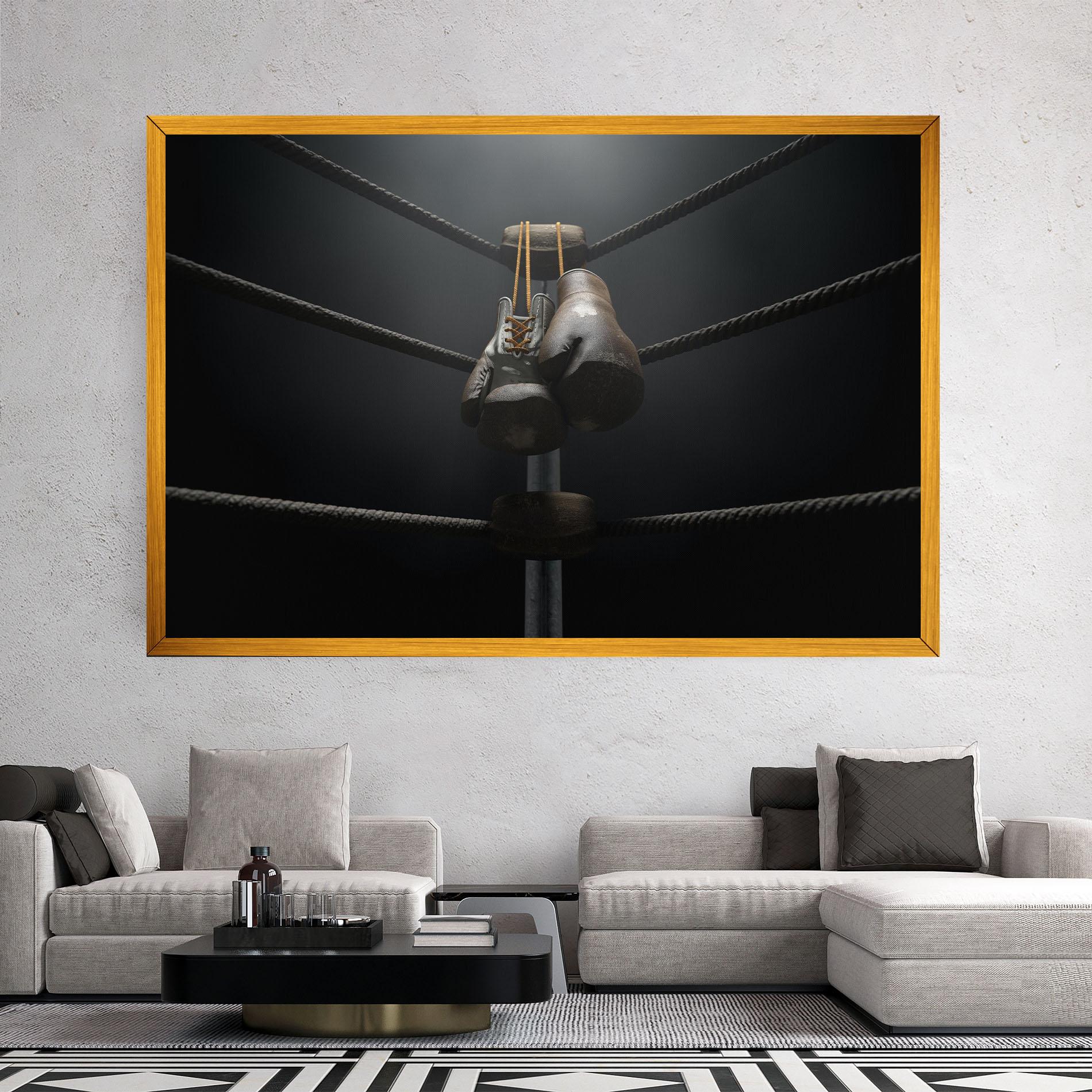 Tablou Canvas Black Boxing Glove mockup 2