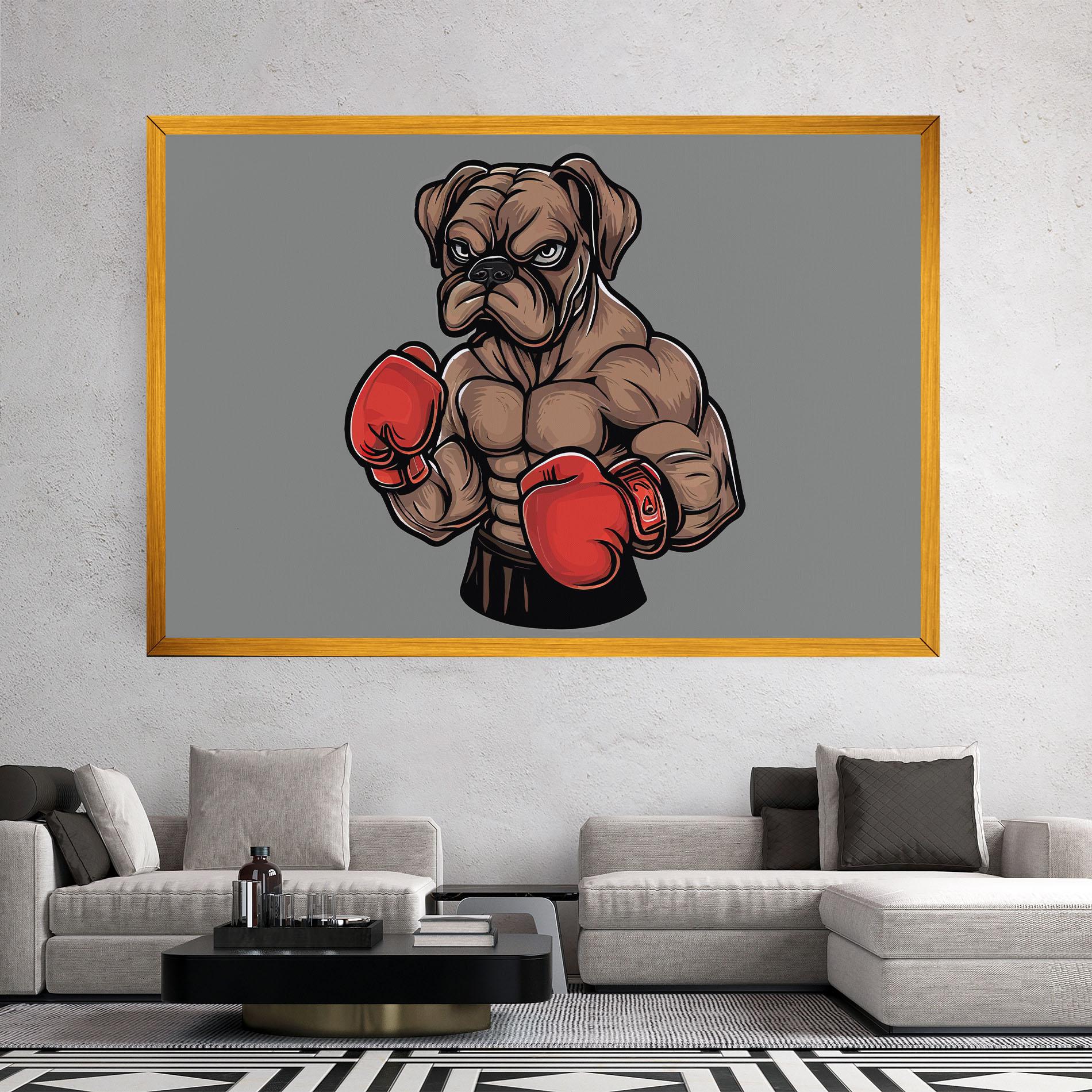 Tablou Canvas Boxer Dog mockup 2