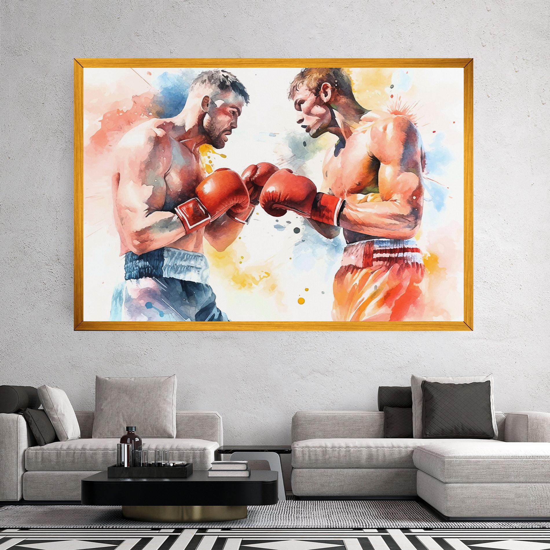 Tablou Canvas Boxing Match Art mockup 2