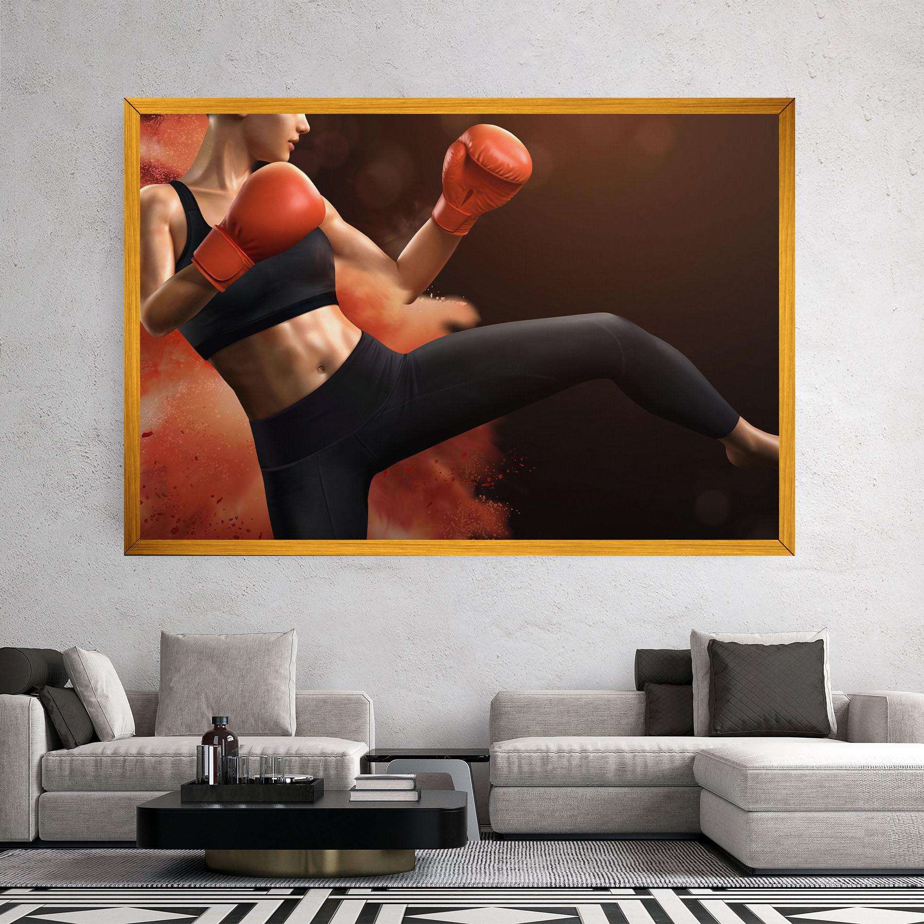 Tablou Canvas Woman Box mockup 2