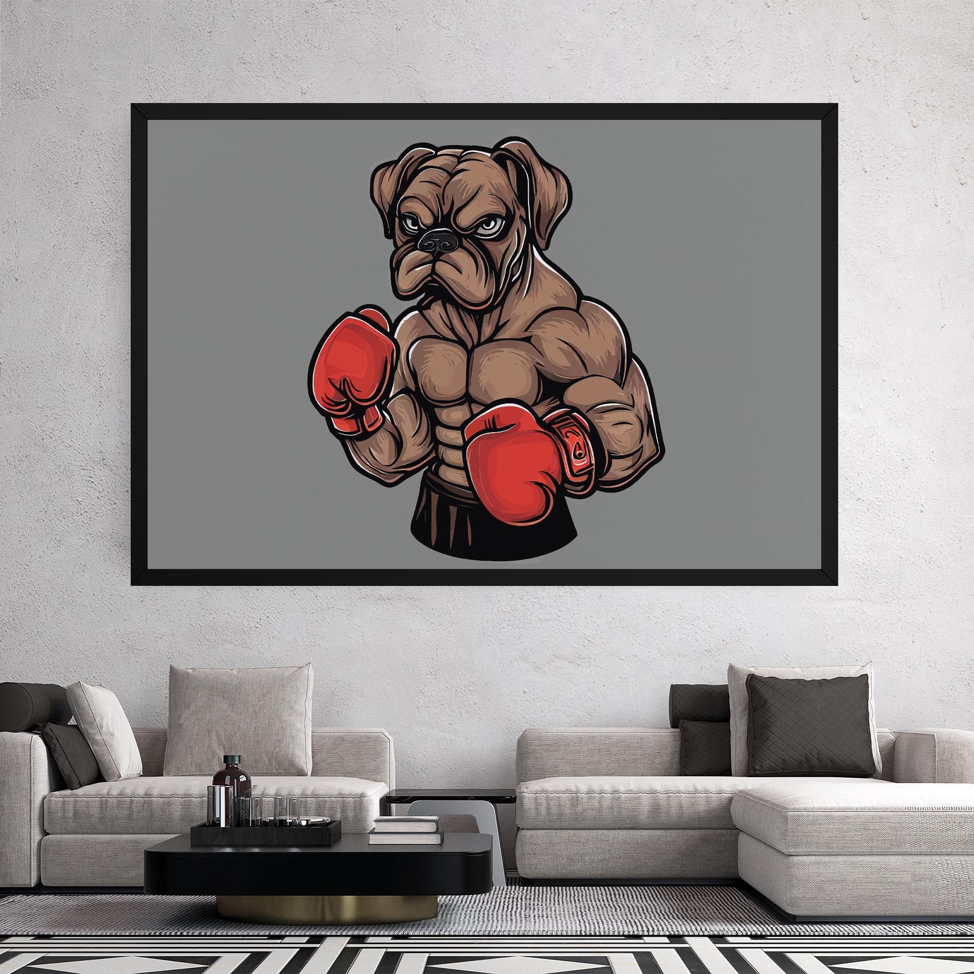Tablou Canvas Boxer Dog mockup 2