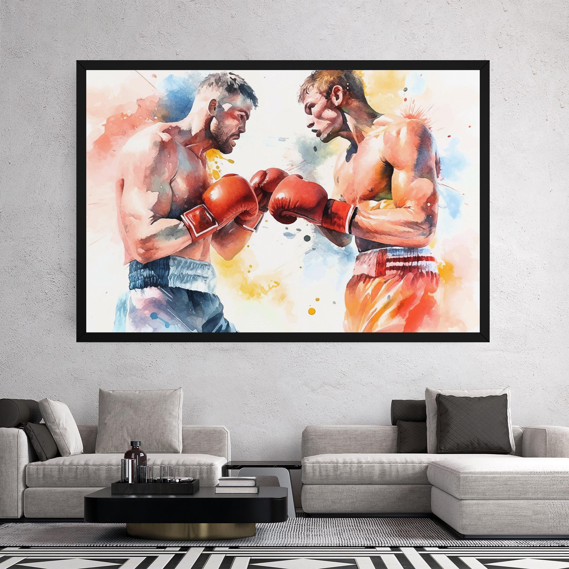 Tablou Canvas Boxing Match Art mockup 2