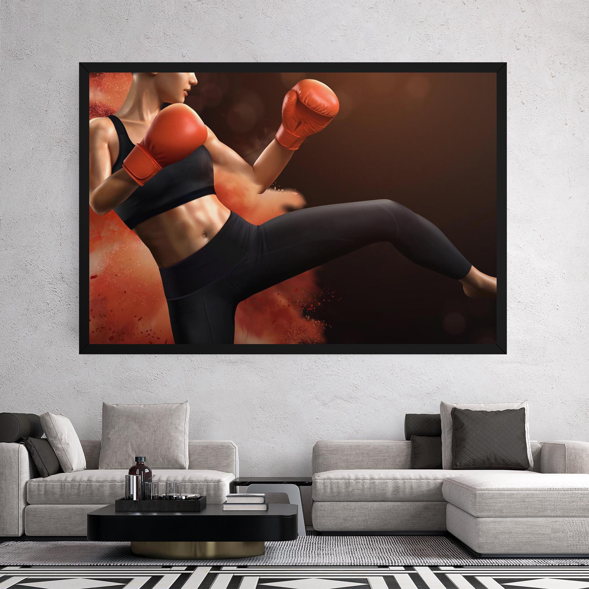 Tablou Canvas Woman Box mockup 2