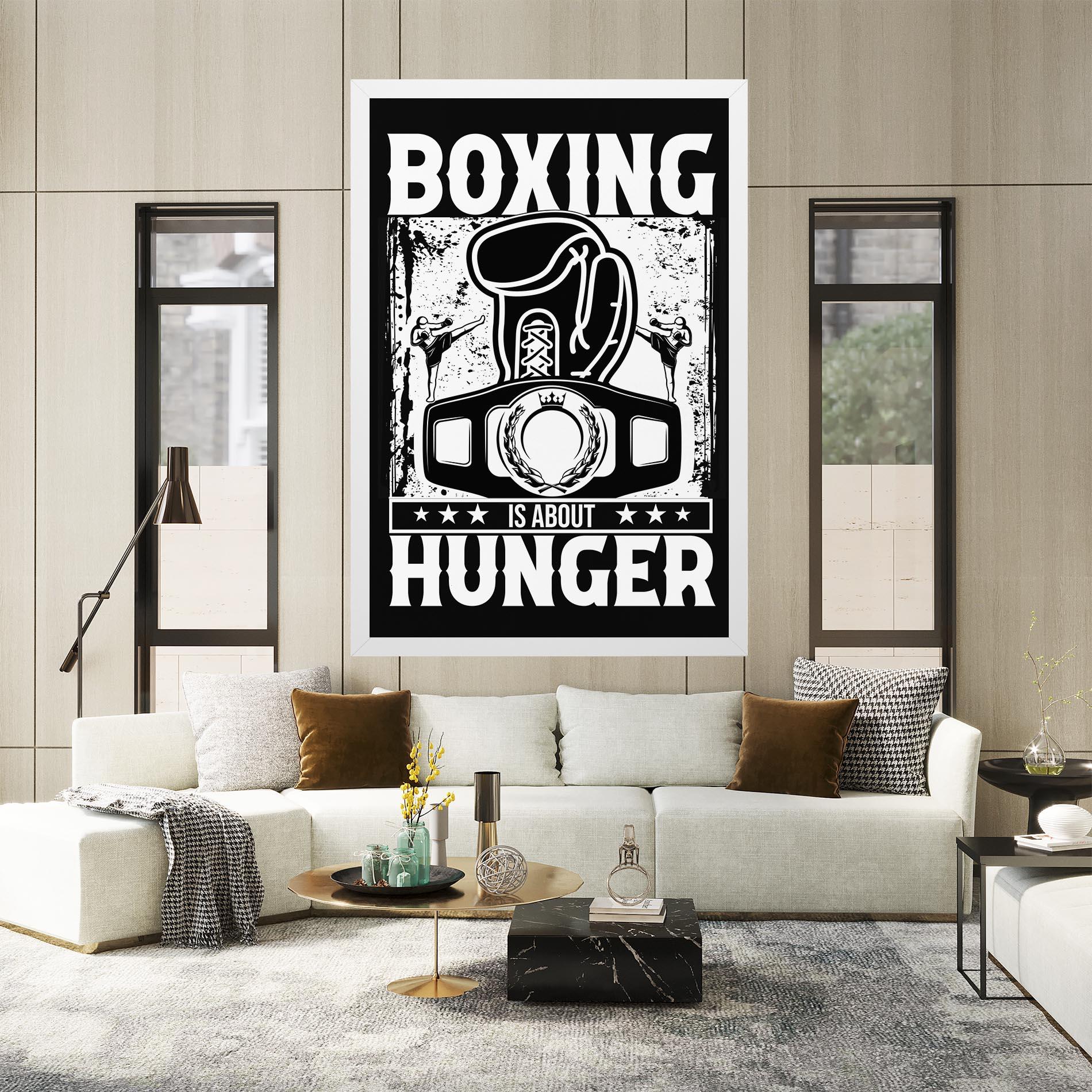 Tablou Canvas Boxing Hunger mockup 2