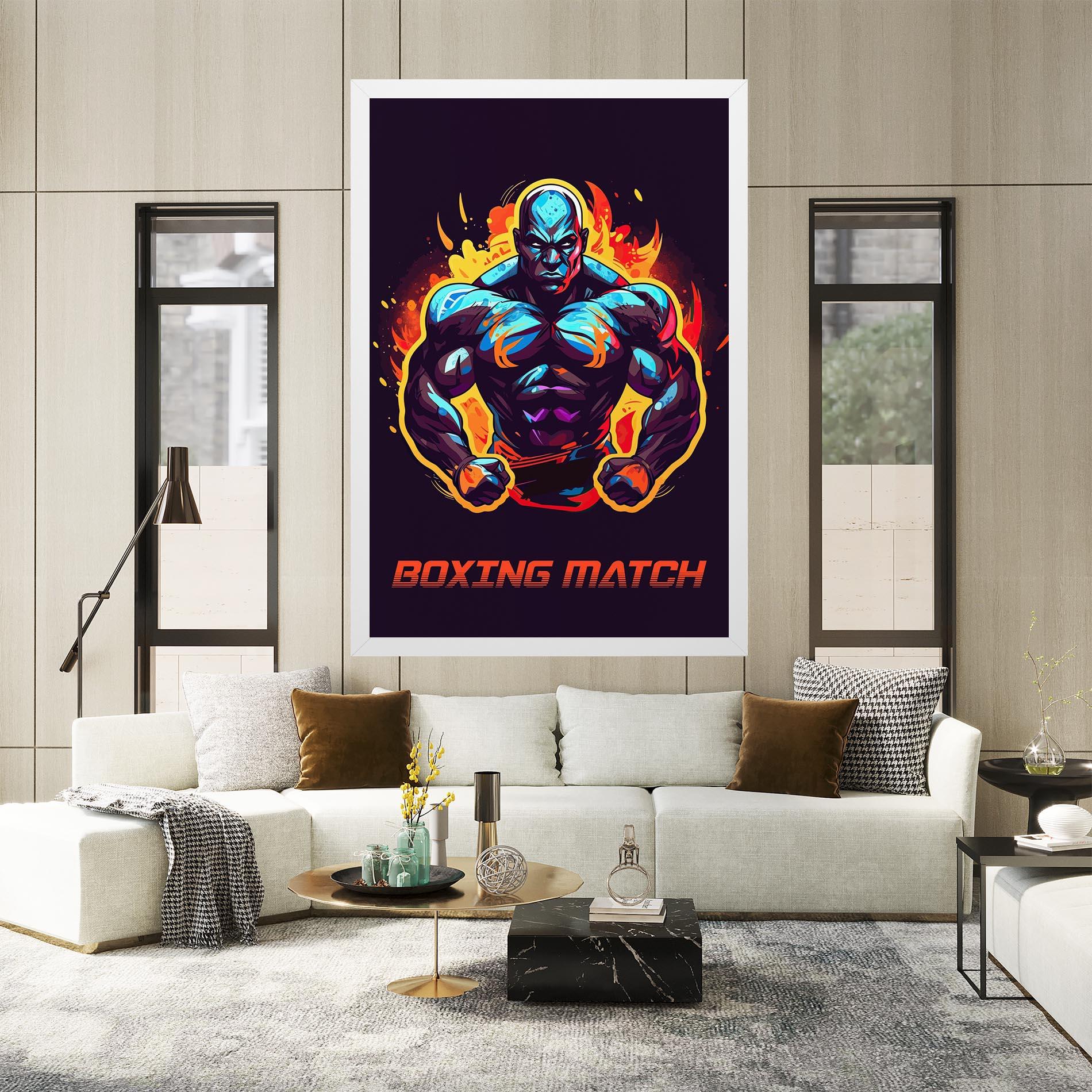 Tablou Canvas Boxing Strong Match mockup 2