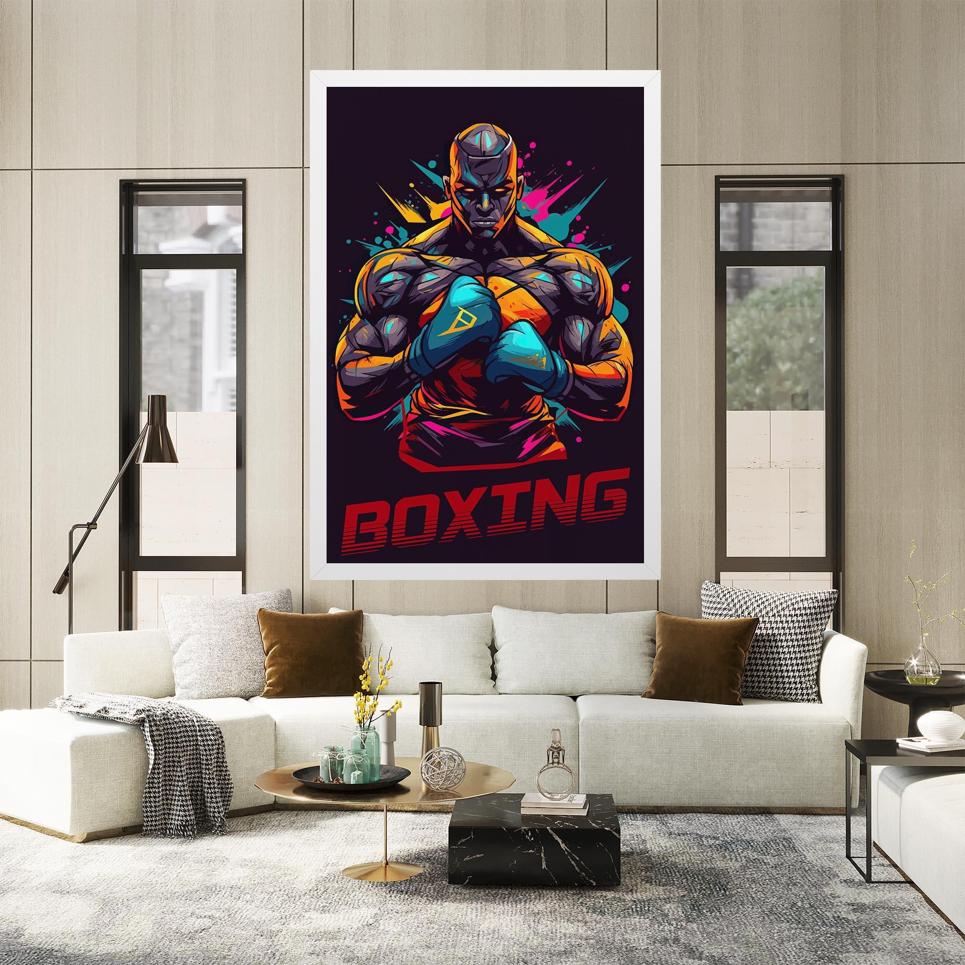 Tablou Canvas Boxing Strong mockup 2