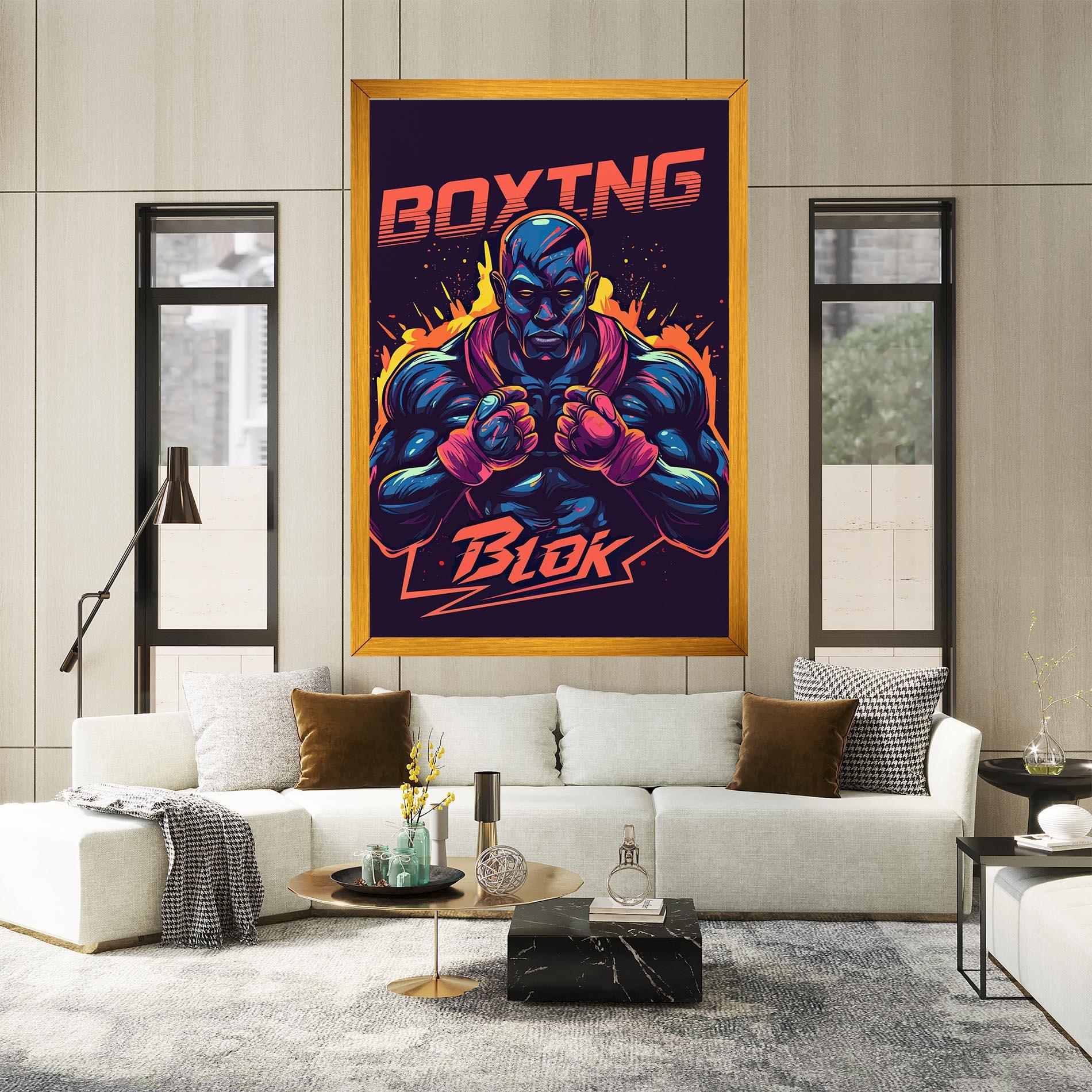 Tablou Canvas Boxing Blok mockup 2