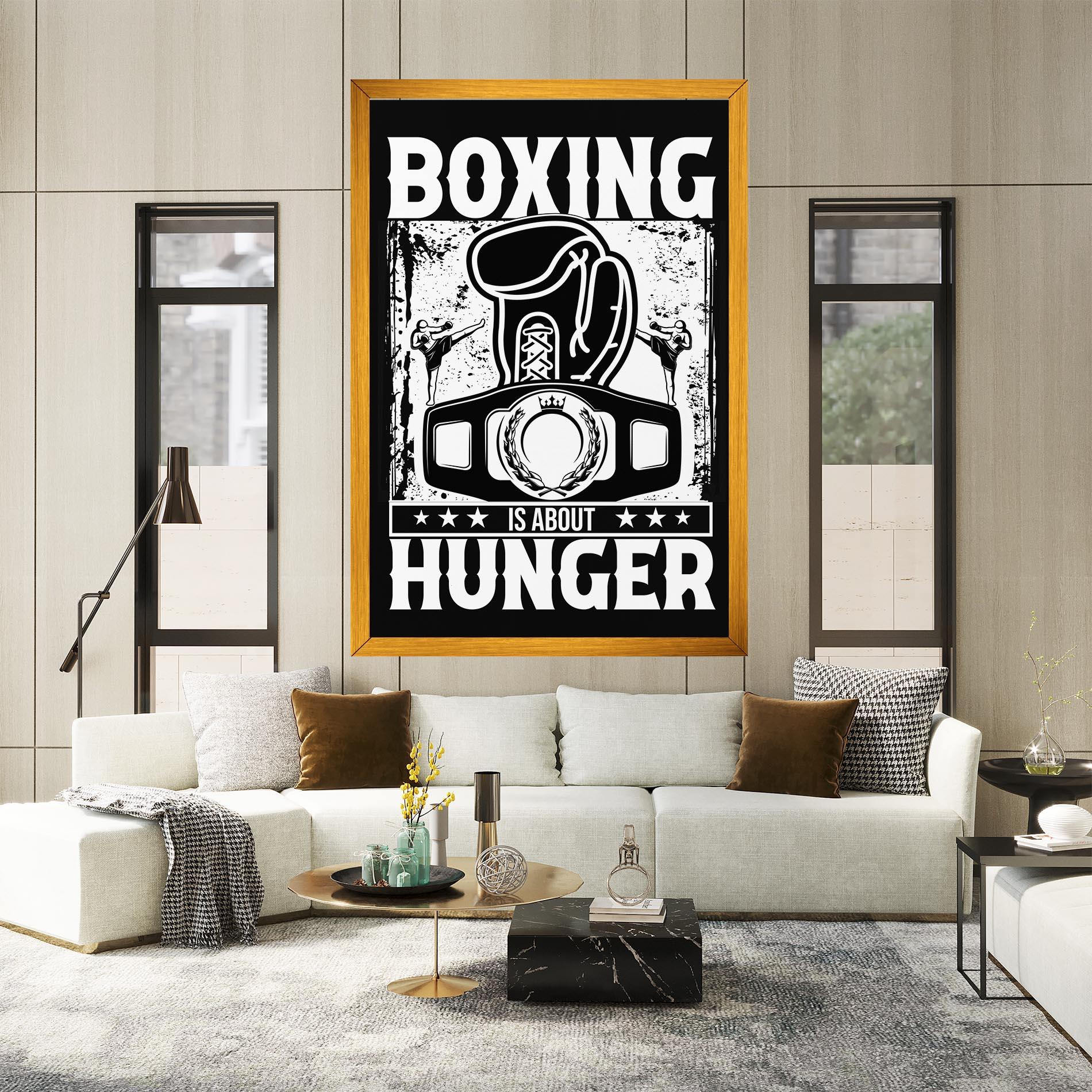 Tablou Canvas Boxing Hunger mockup 2