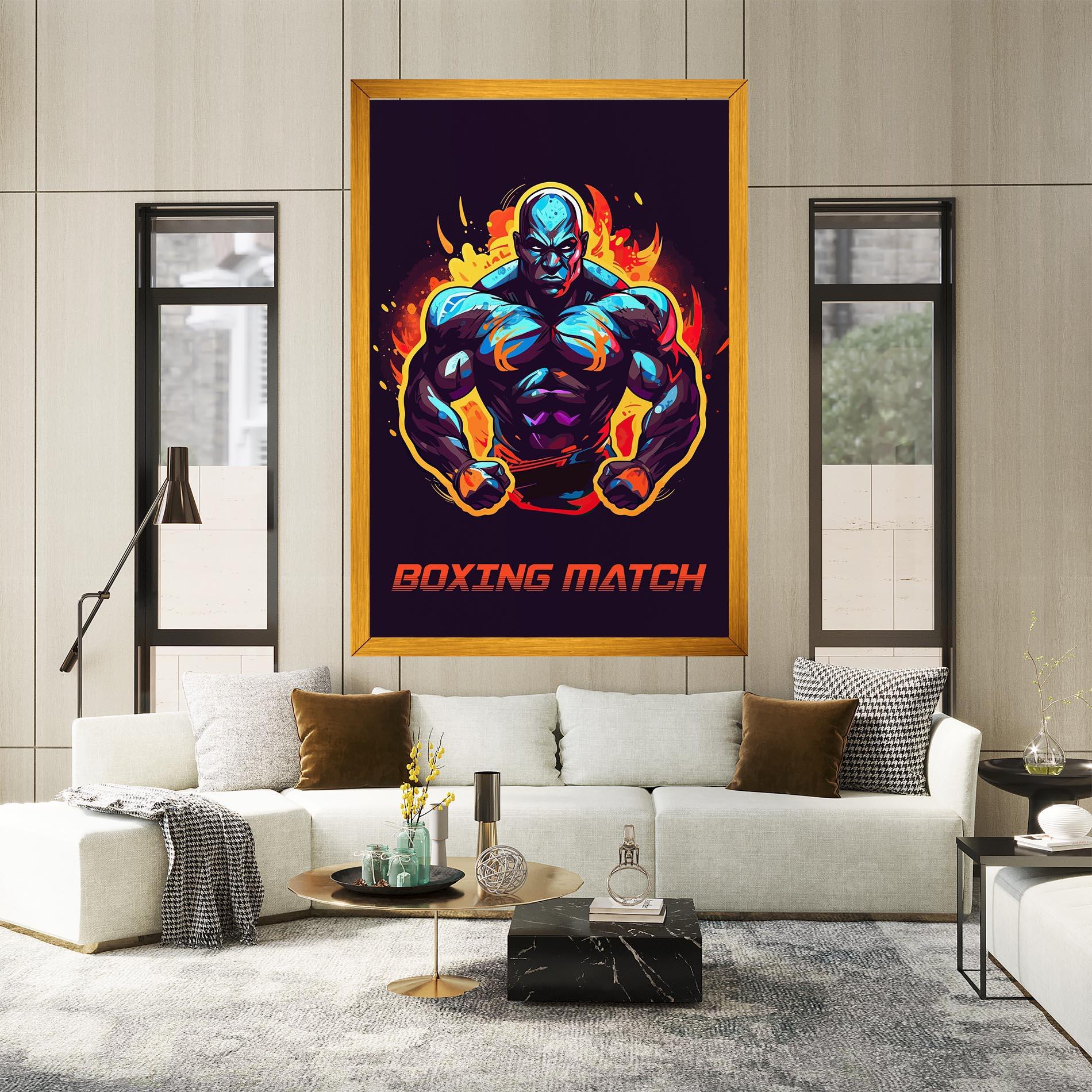 Tablou Canvas Boxing Strong Match mockup 2