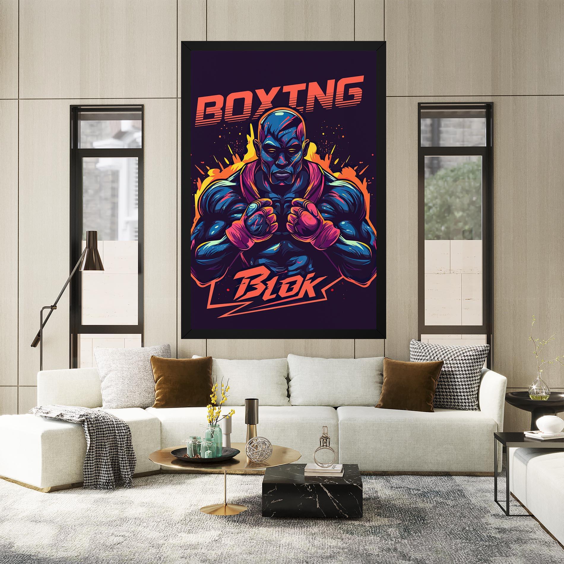Tablou Canvas Boxing Blok mockup 2