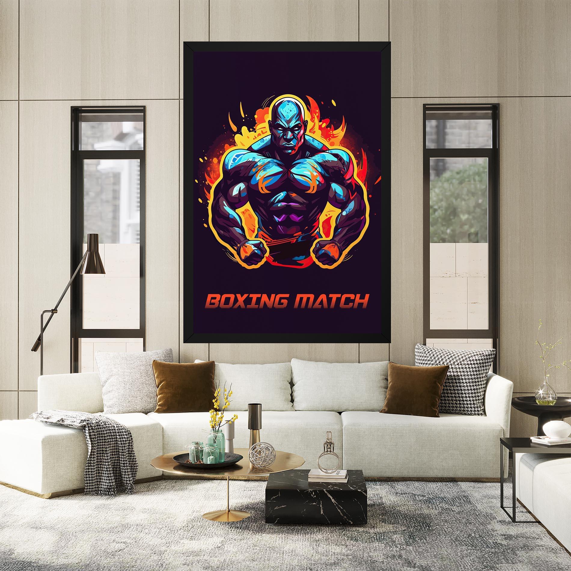 Tablou Canvas Boxing Strong Match mockup 2
