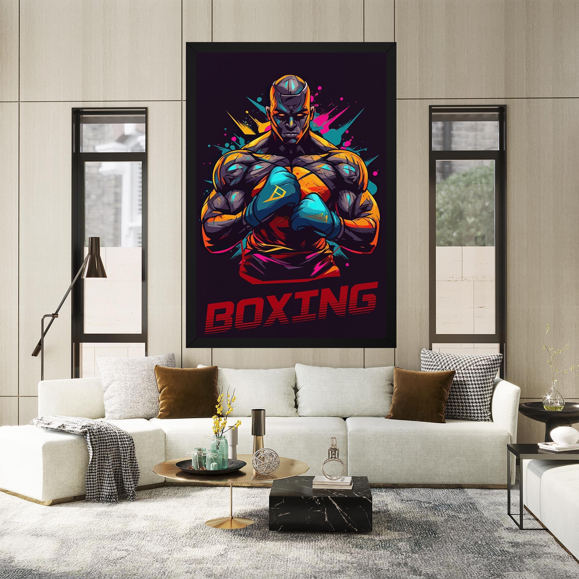 Tablou Canvas Boxing Strong mockup 2