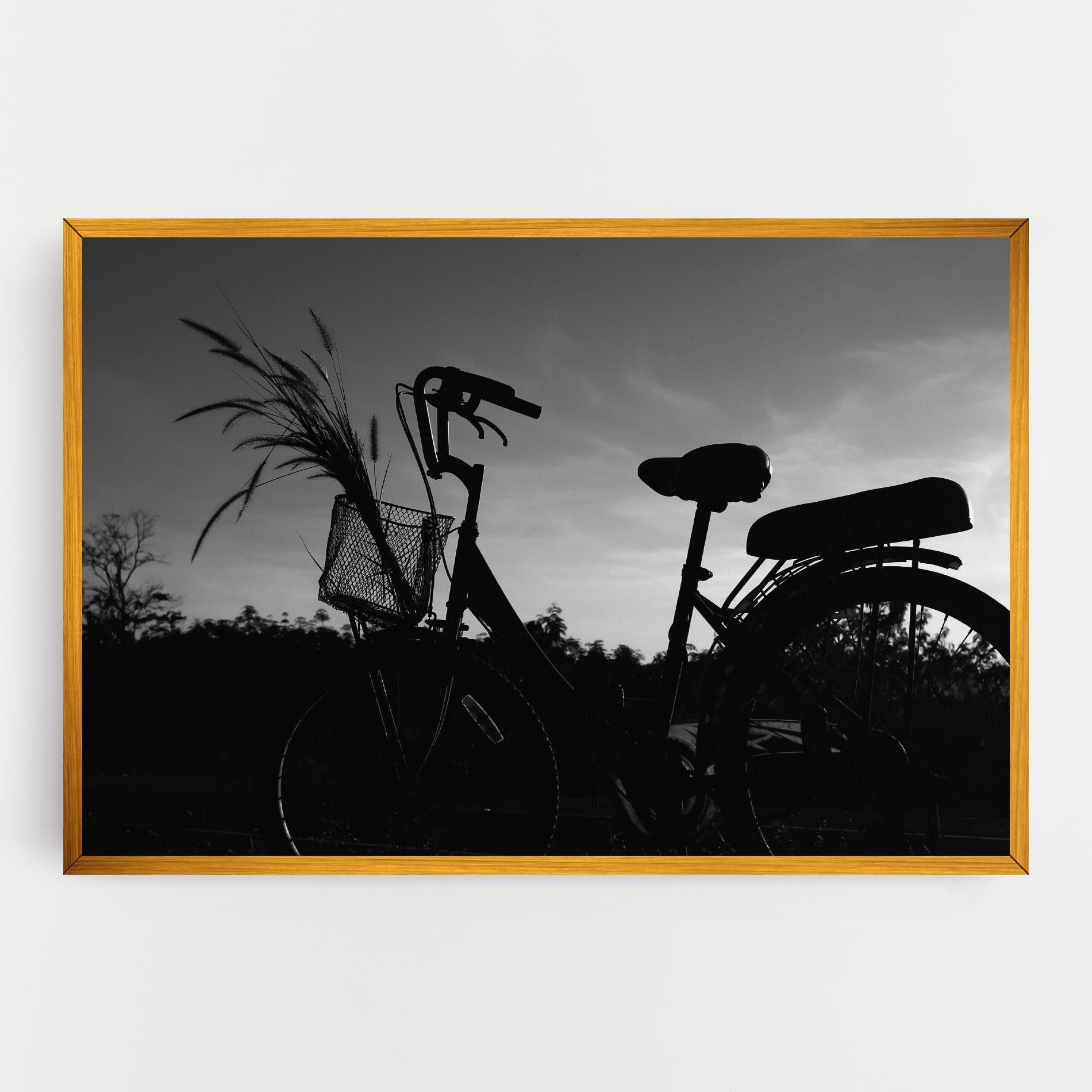 Black Bike Shilouette mockup 0