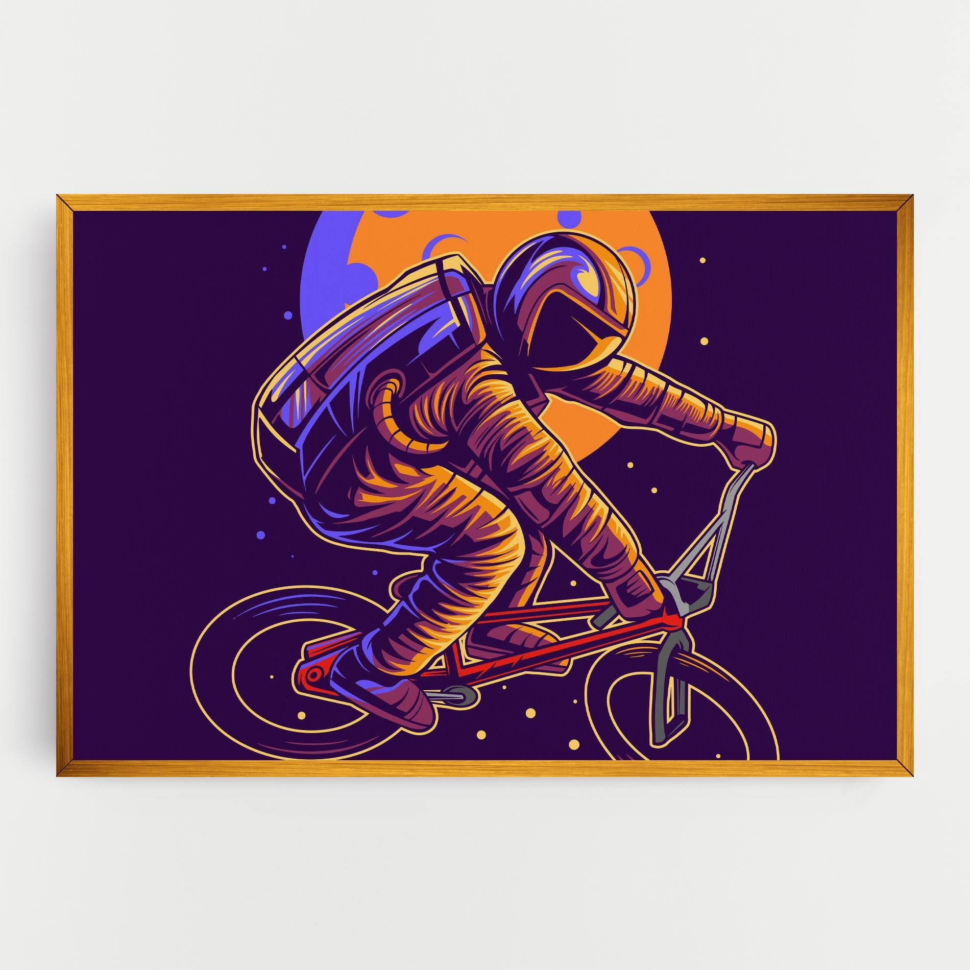 Tablou Canvas Moon Bike mockup 0