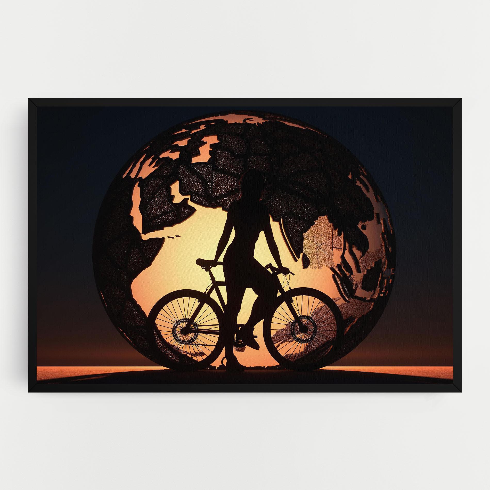 Tablou Canvas Globe Riding World mockup 0