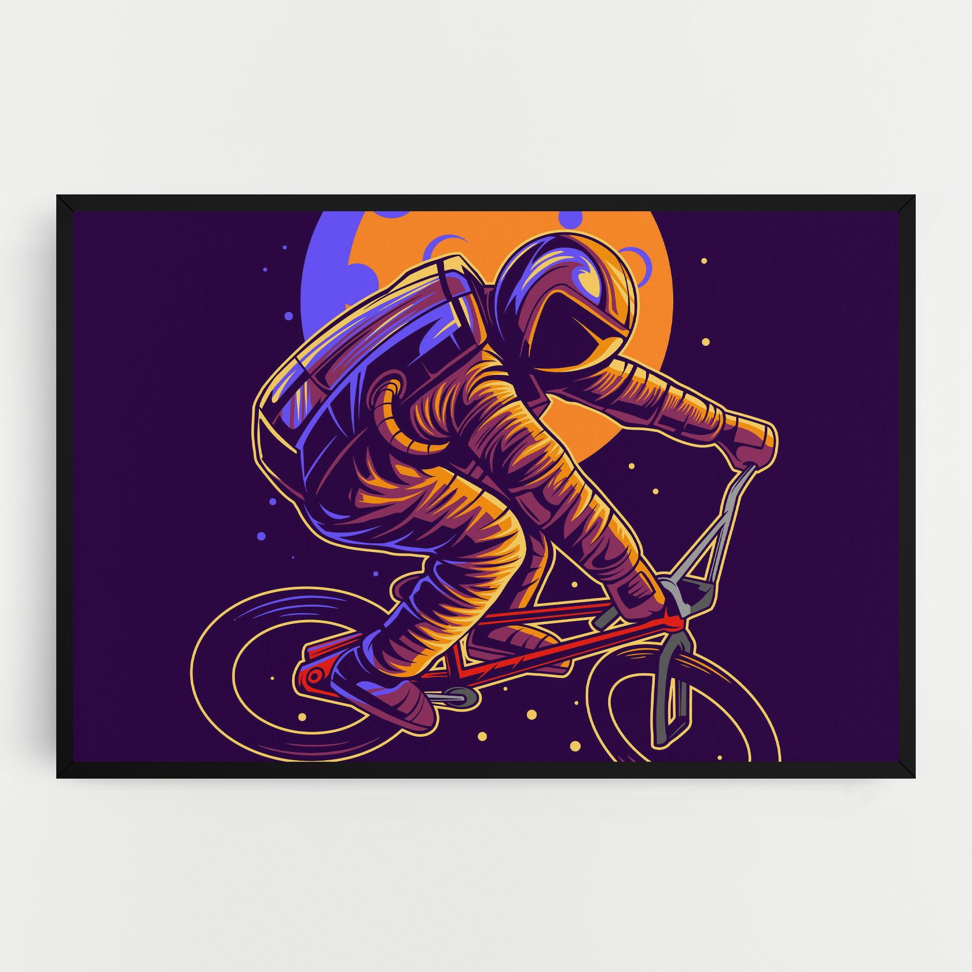 Tablou Canvas Moon Bike mockup 0