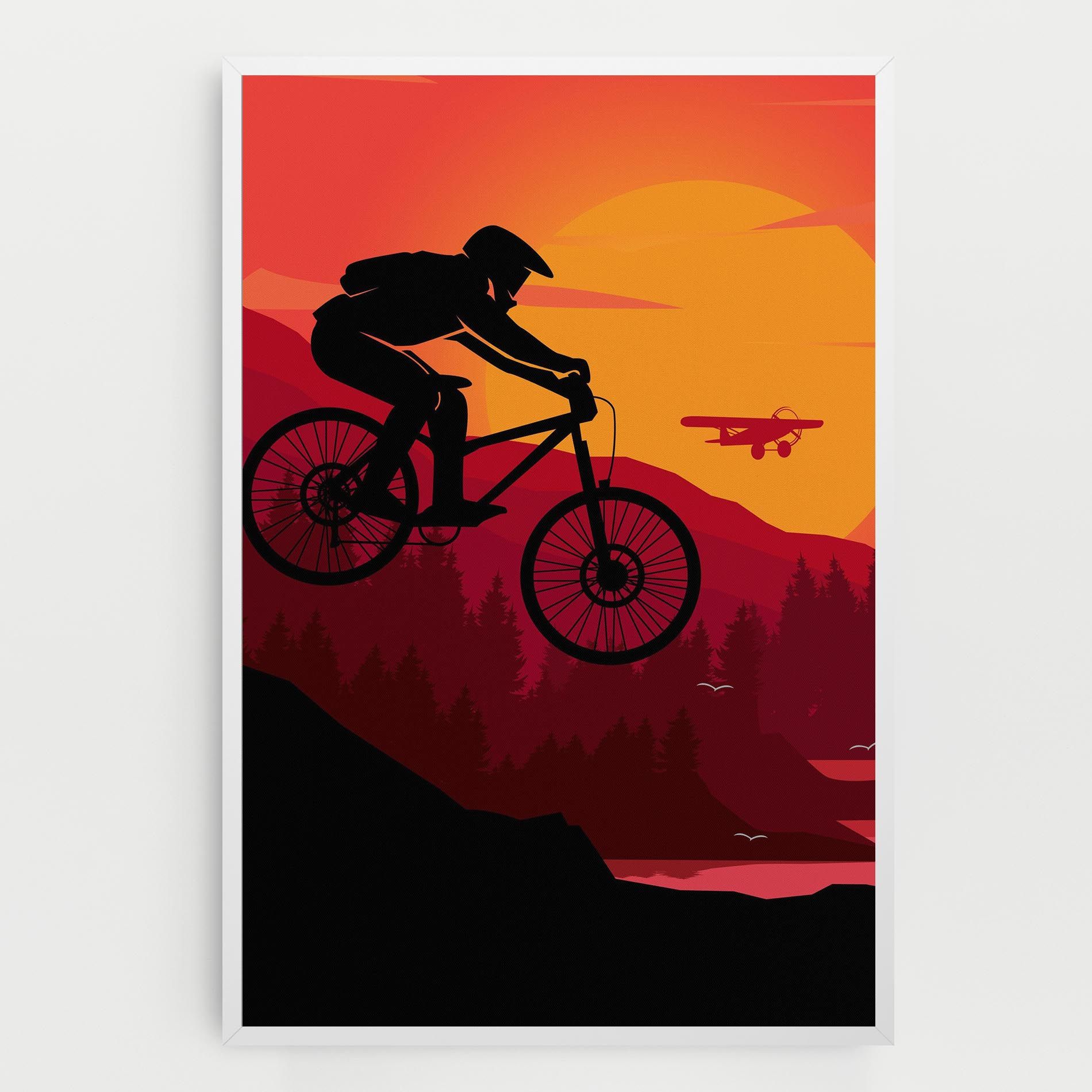 Mountain Bike Sunset mockup 0
