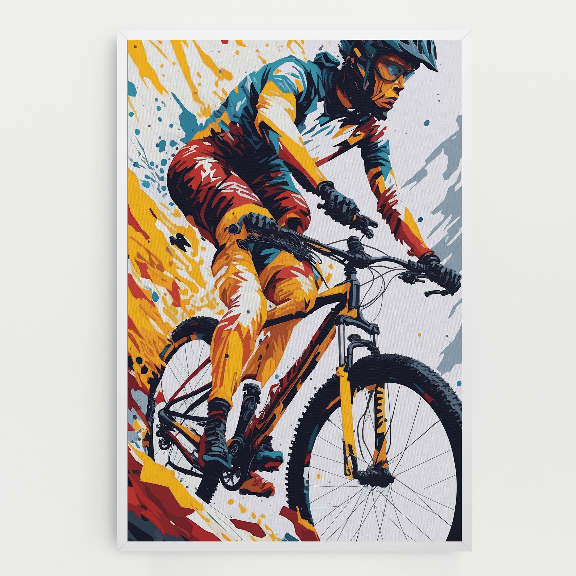Tablou Canvas Yellow Bike Art mockup 0