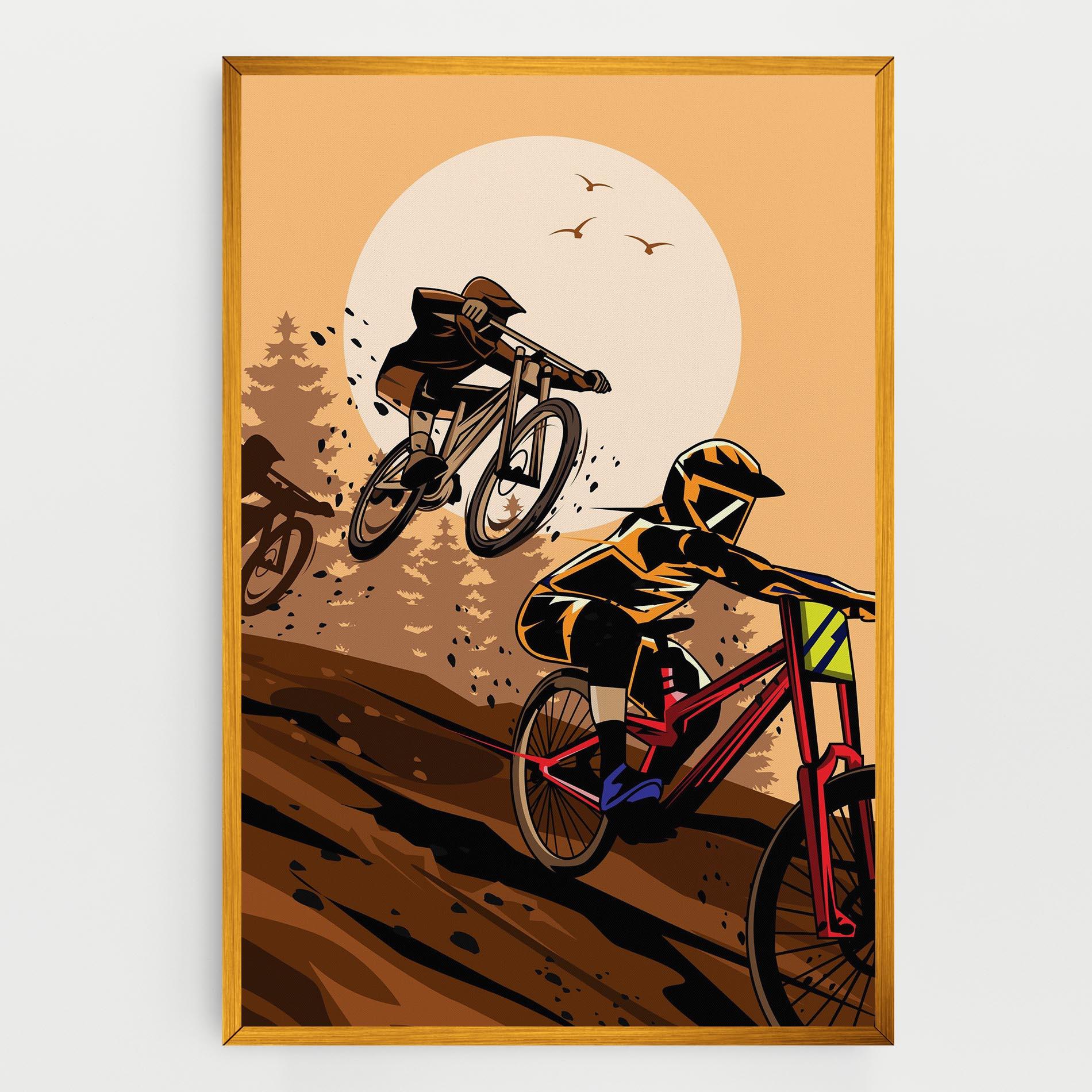 Tablou Canvas Downhill Bike mockup 0