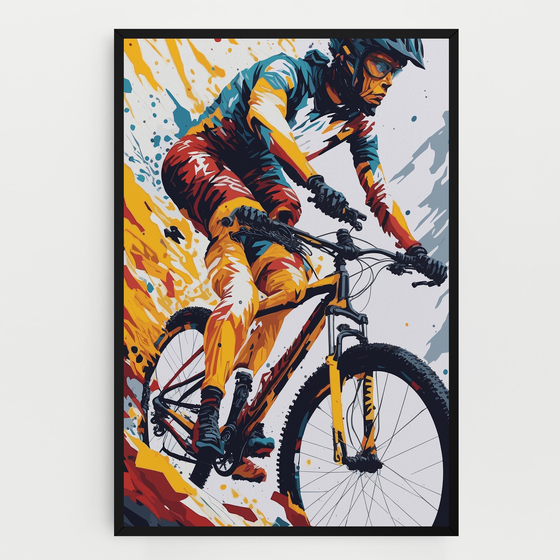 Tablou Canvas Yellow Bike Art mockup 0
