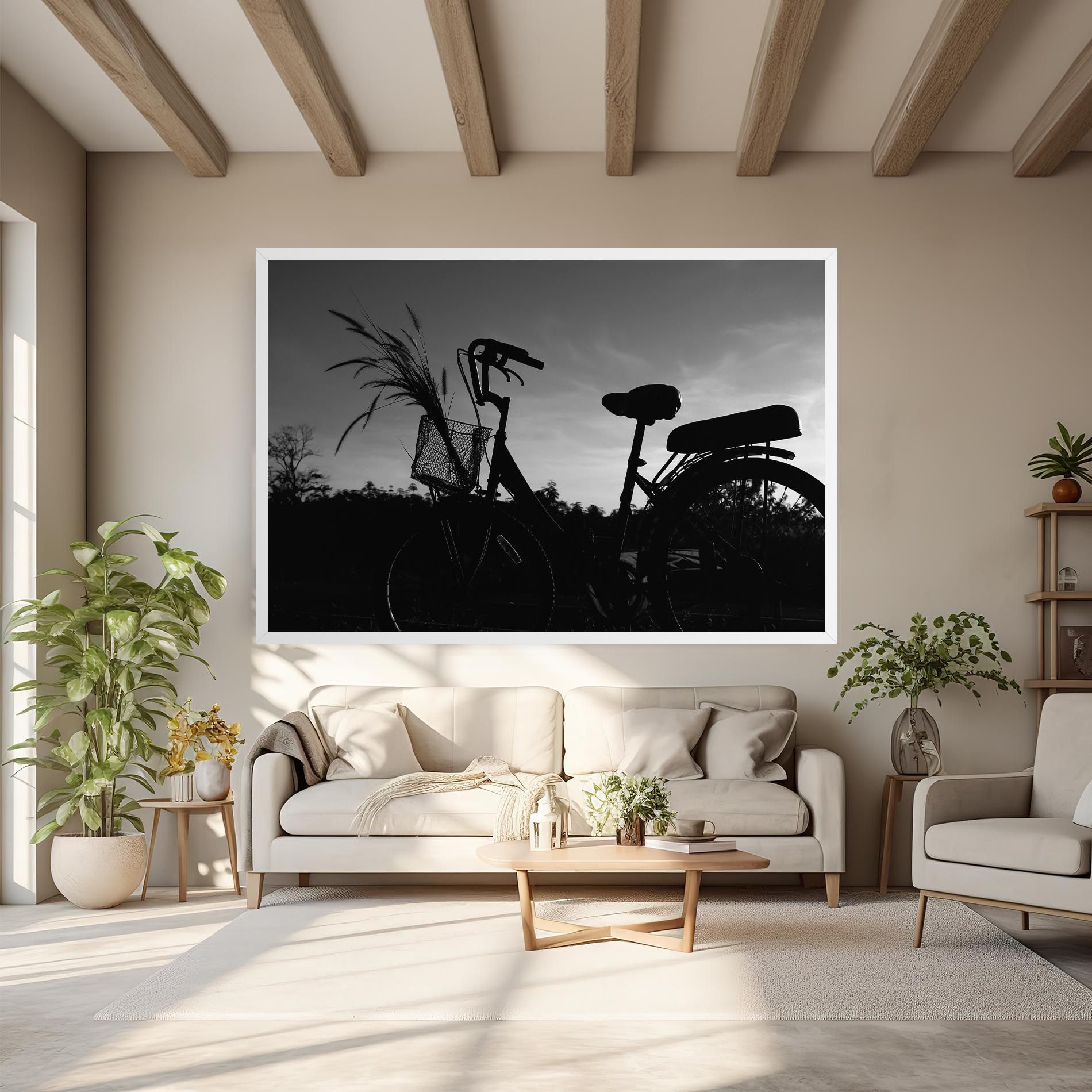 Black Bike Shilouette mockup 6