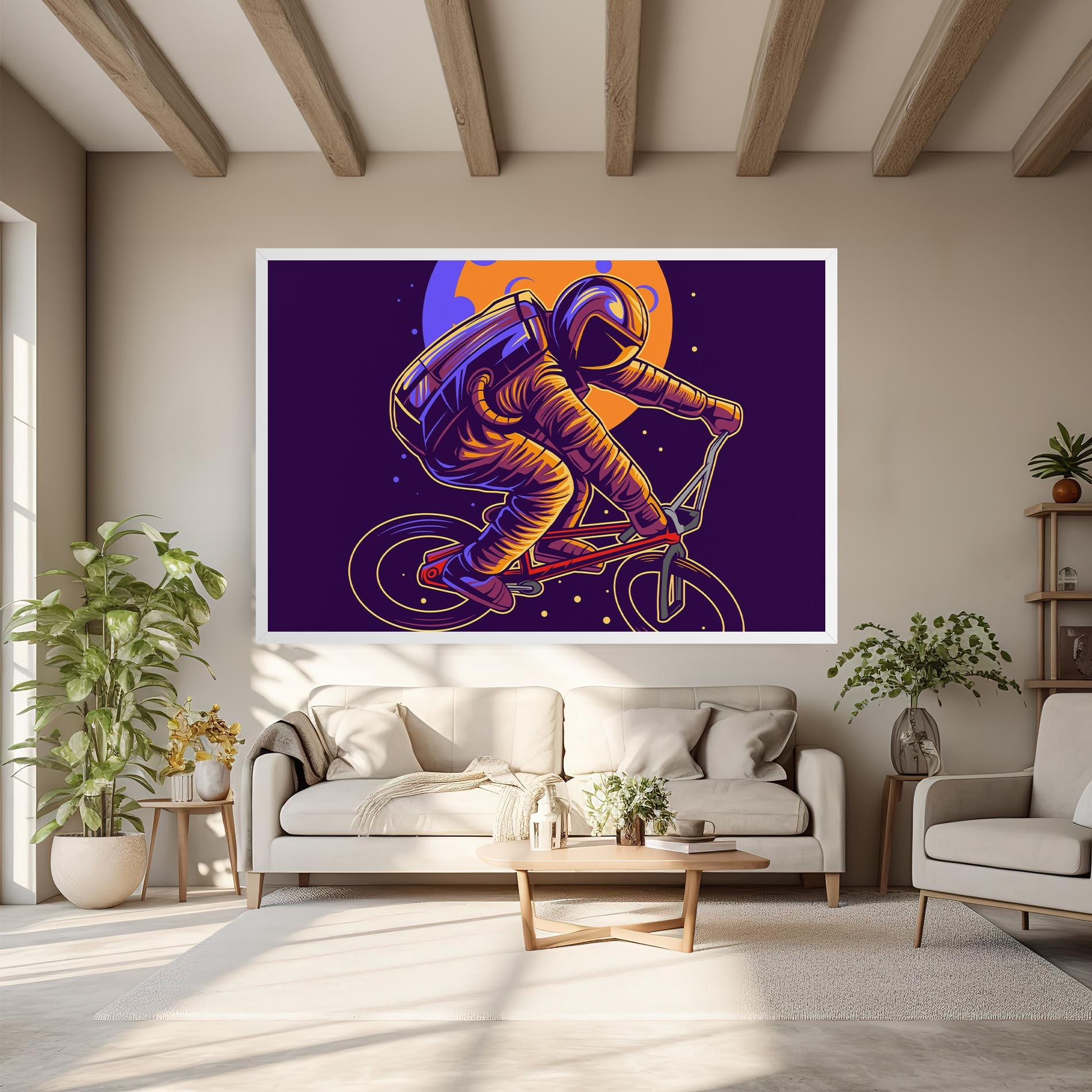 Tablou Canvas Moon Bike mockup 6