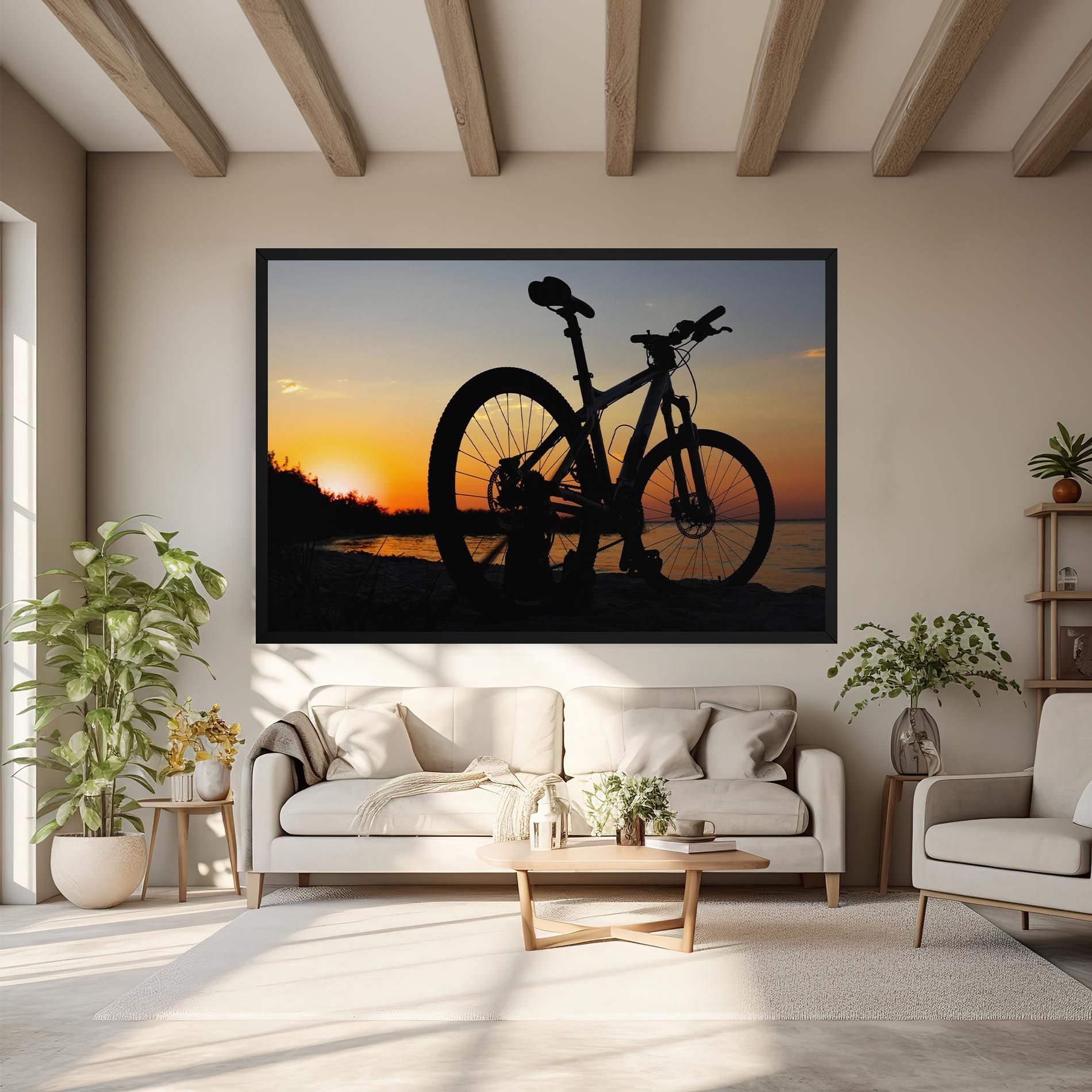 Beach Bike Silhouette mockup 6