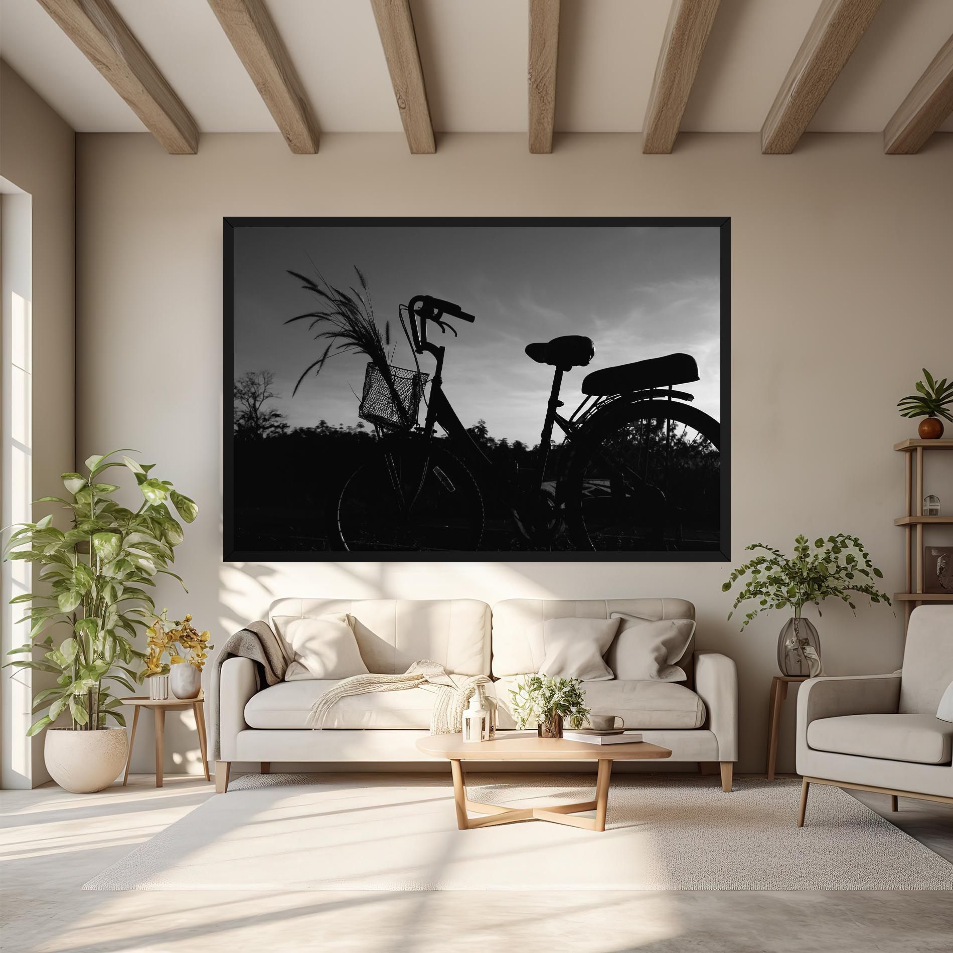 Black Bike Shilouette mockup 6