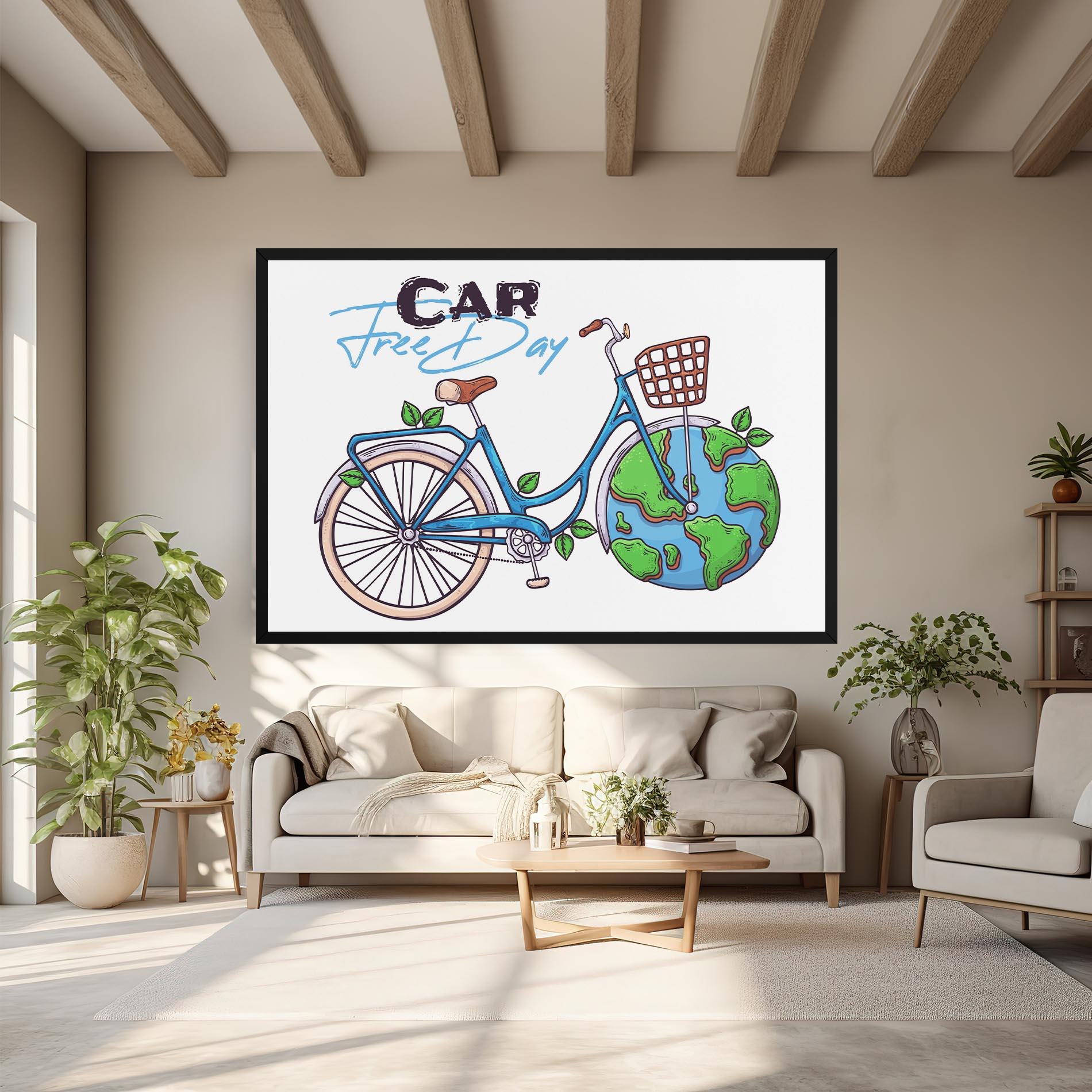 Tablou Canvas Free Day Bike mockup 6