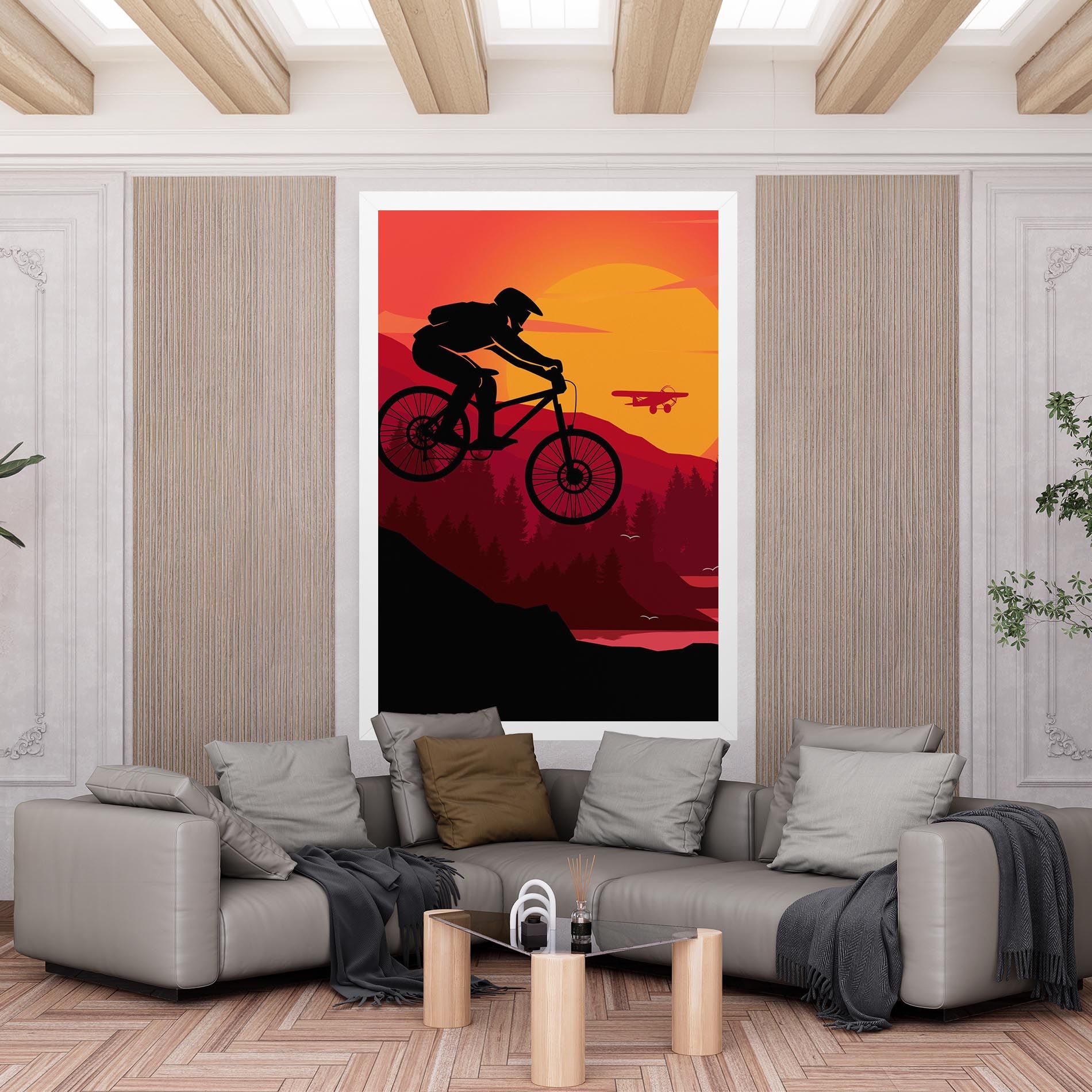 Mountain Bike Sunset mockup 6