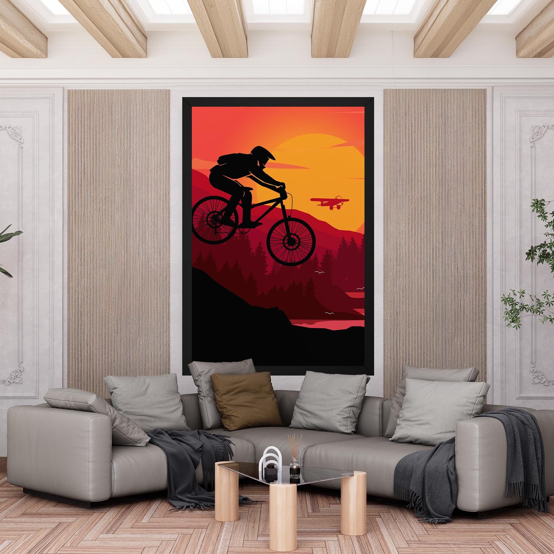Mountain Bike Sunset mockup 6