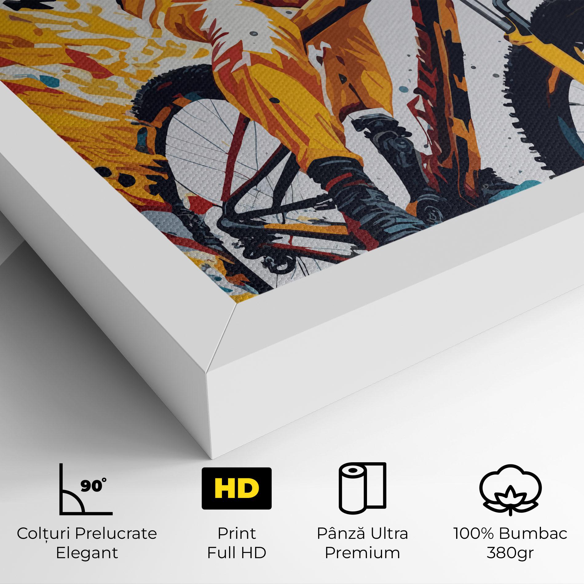 Tablou Canvas Yellow Bike Art mockup 4