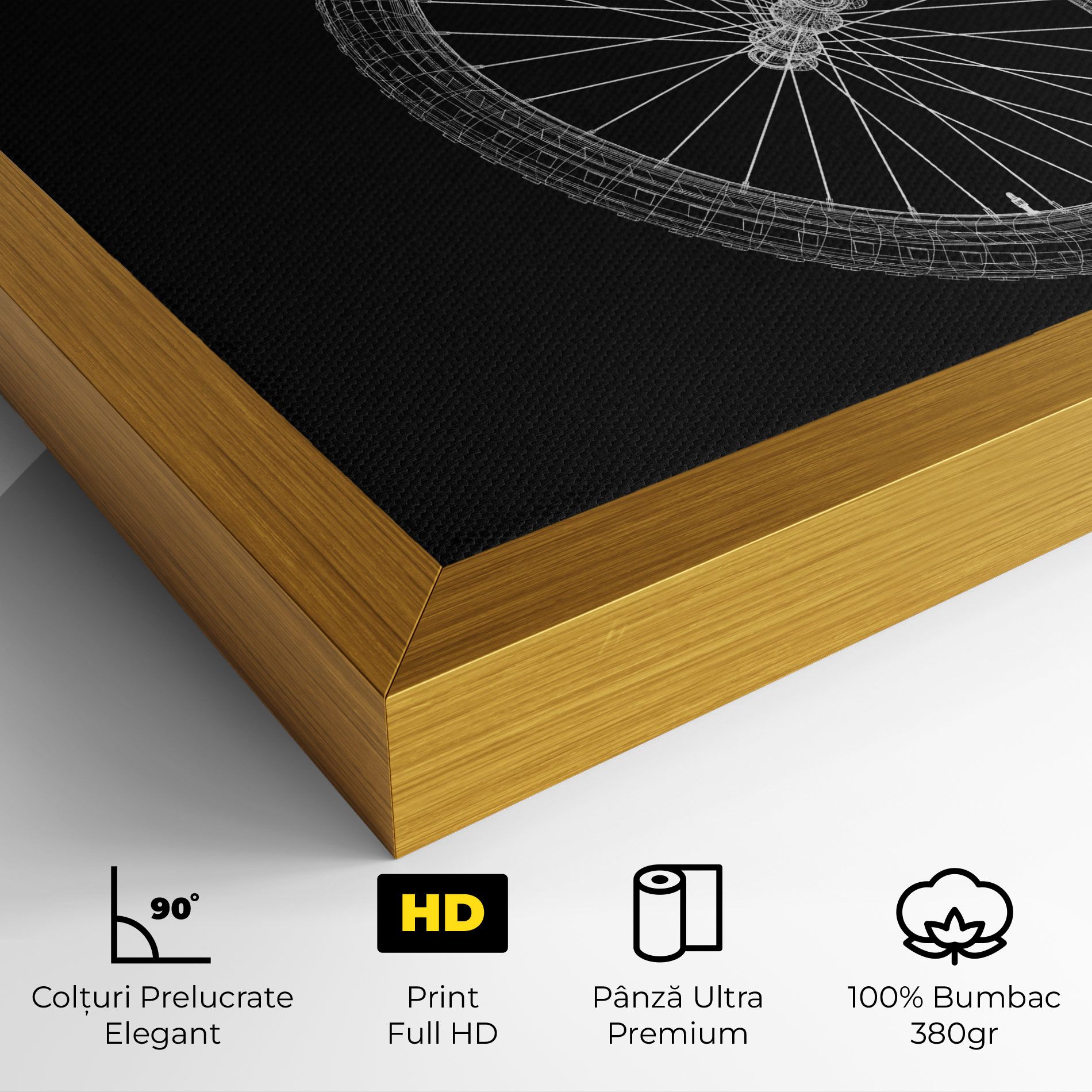 3d Bike Model On Black mockup 4