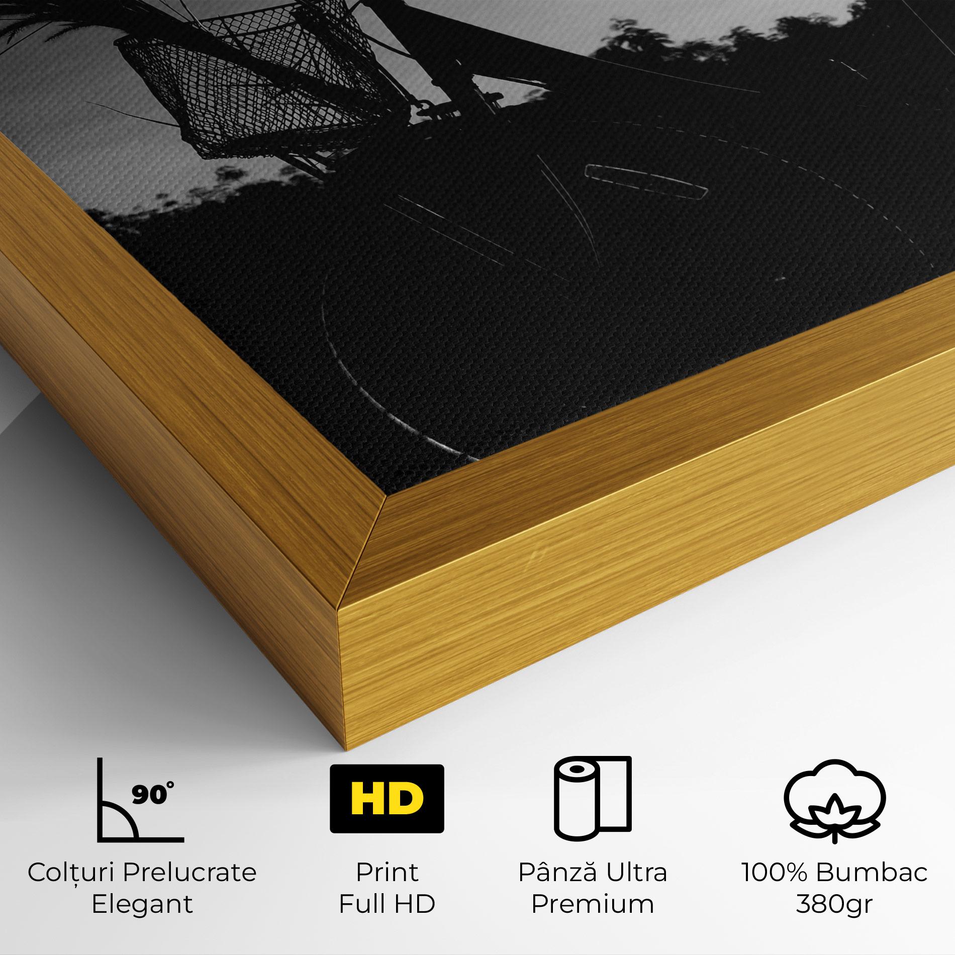 Tablou Canvas Black Bike Shilouette mockup 4