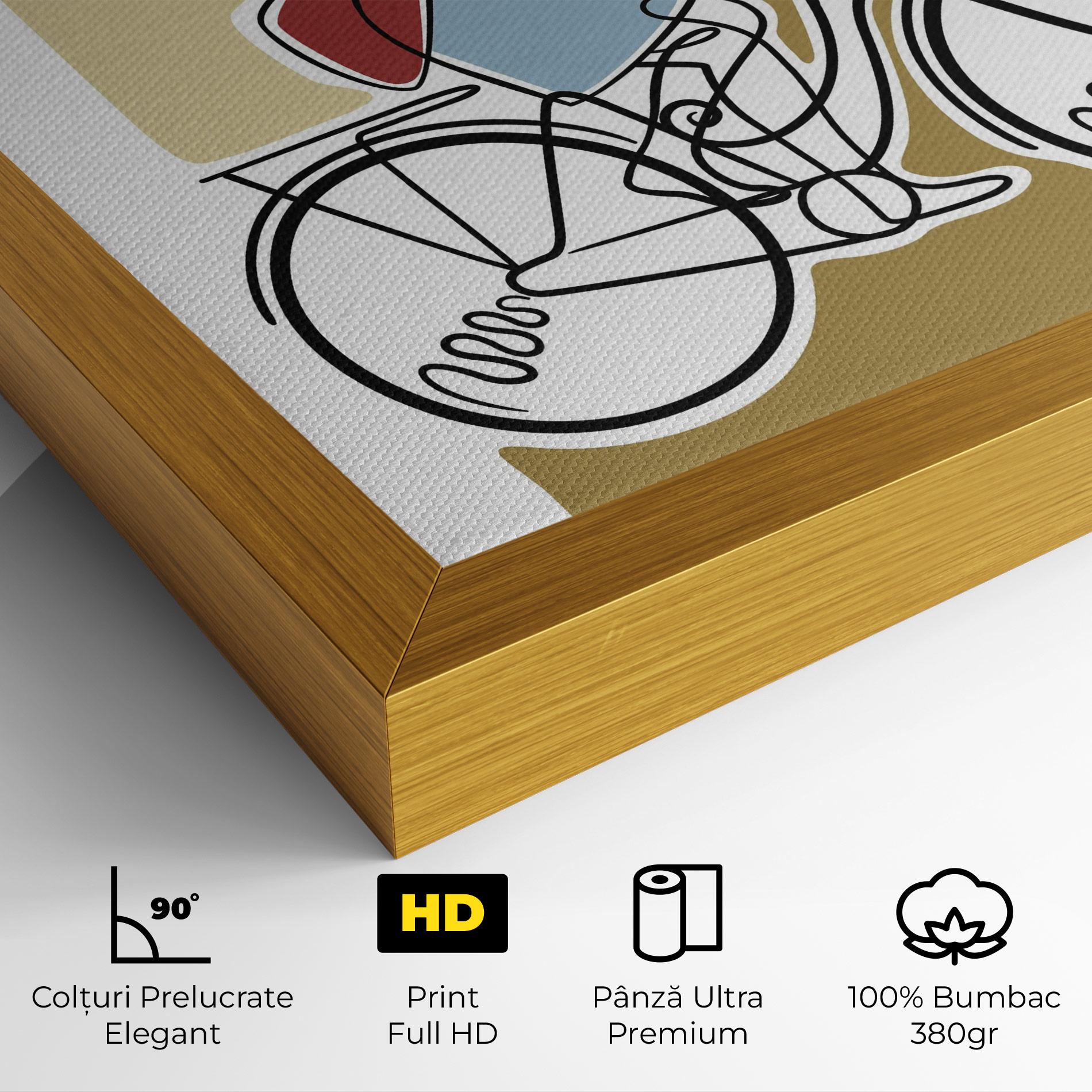 Tablou Canvas Dog On Bike mockup 4