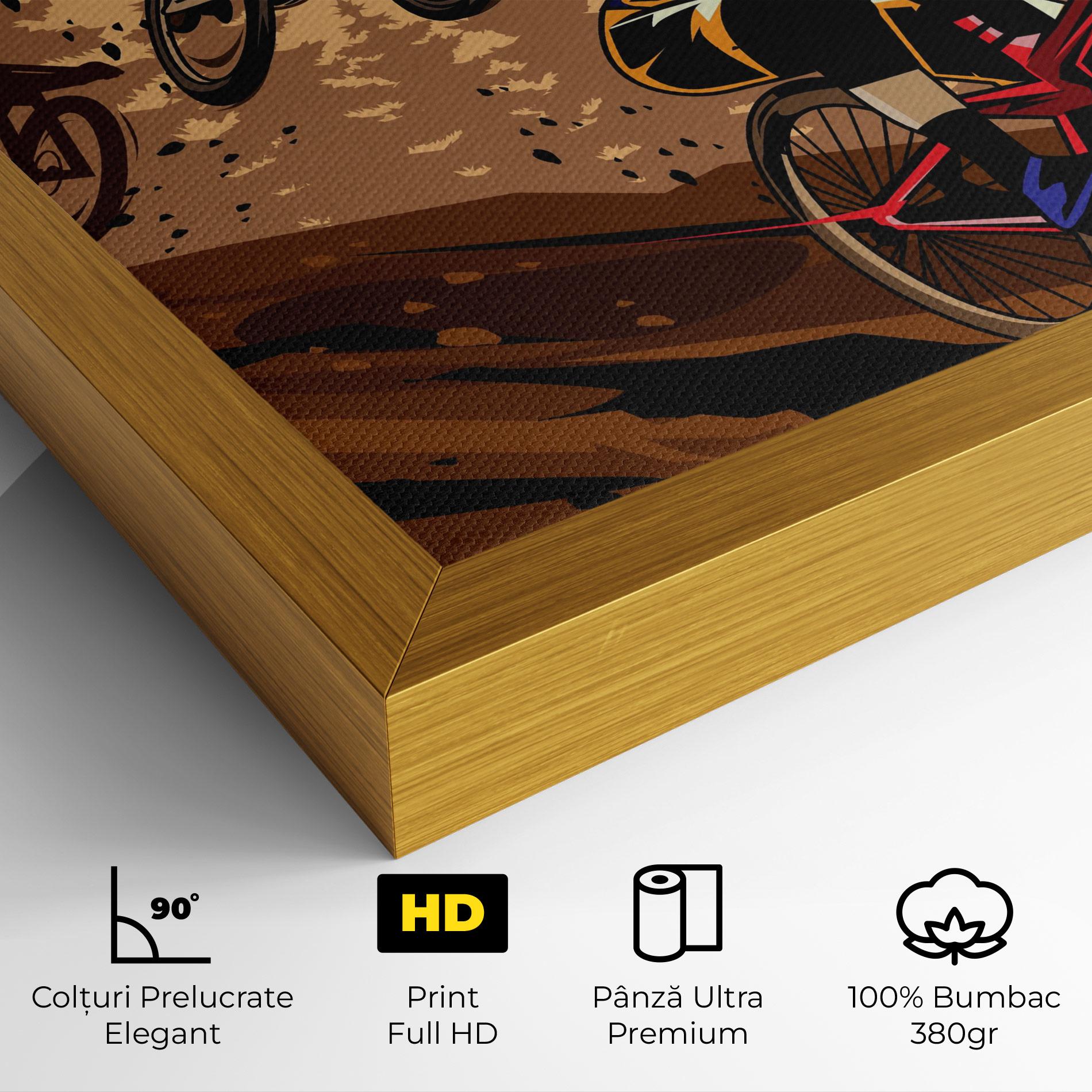 Tablou Canvas Downhill Bike mockup 4