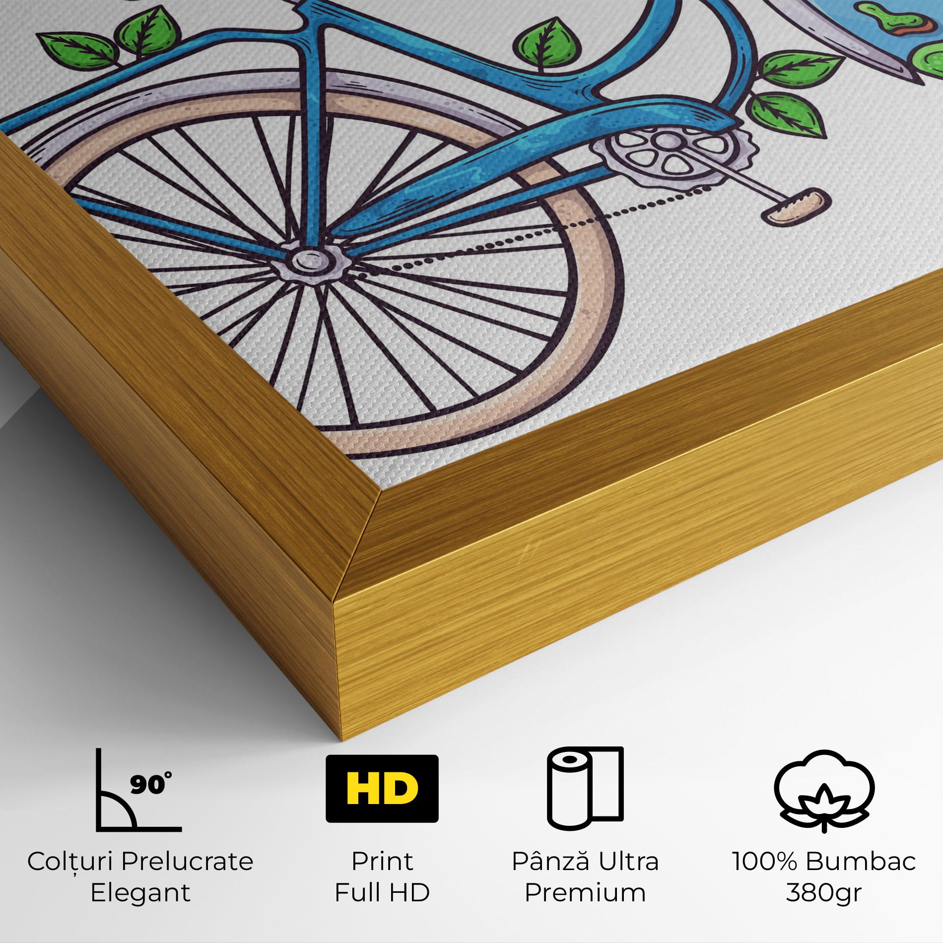 Tablou Canvas Free Day Bike mockup 4