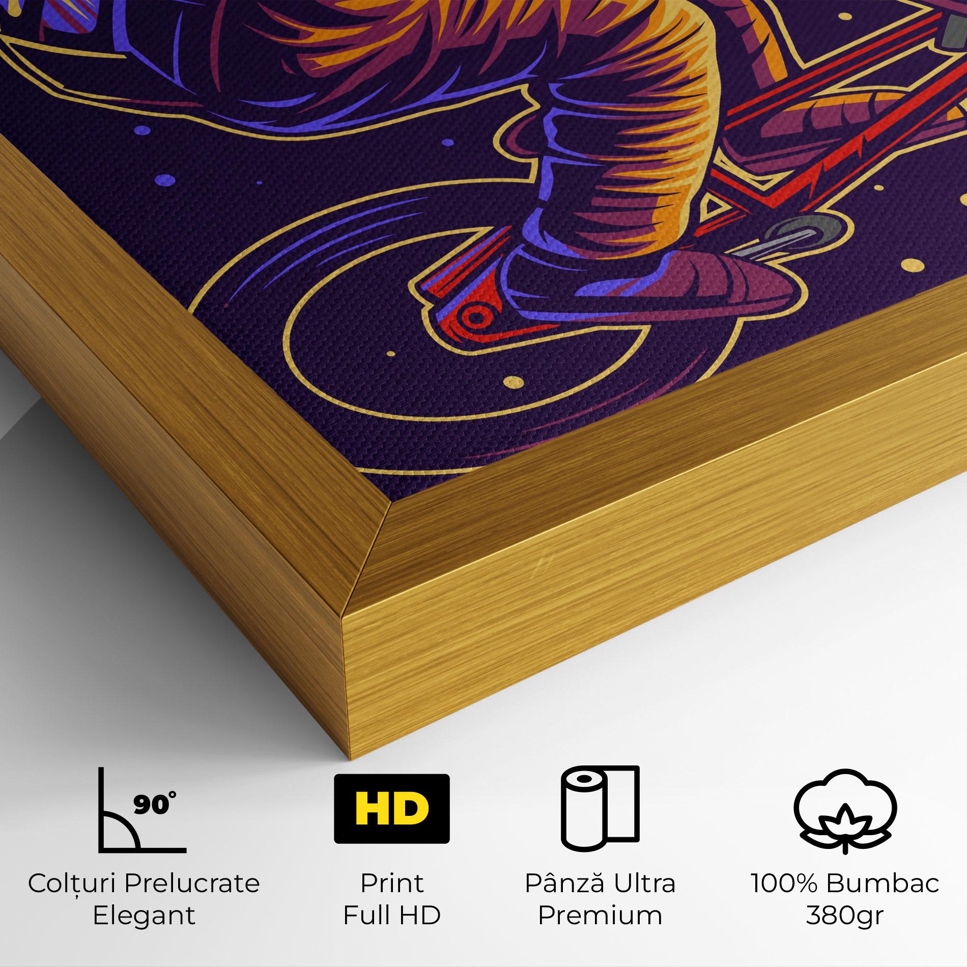 Tablou Canvas Moon Bike mockup 4