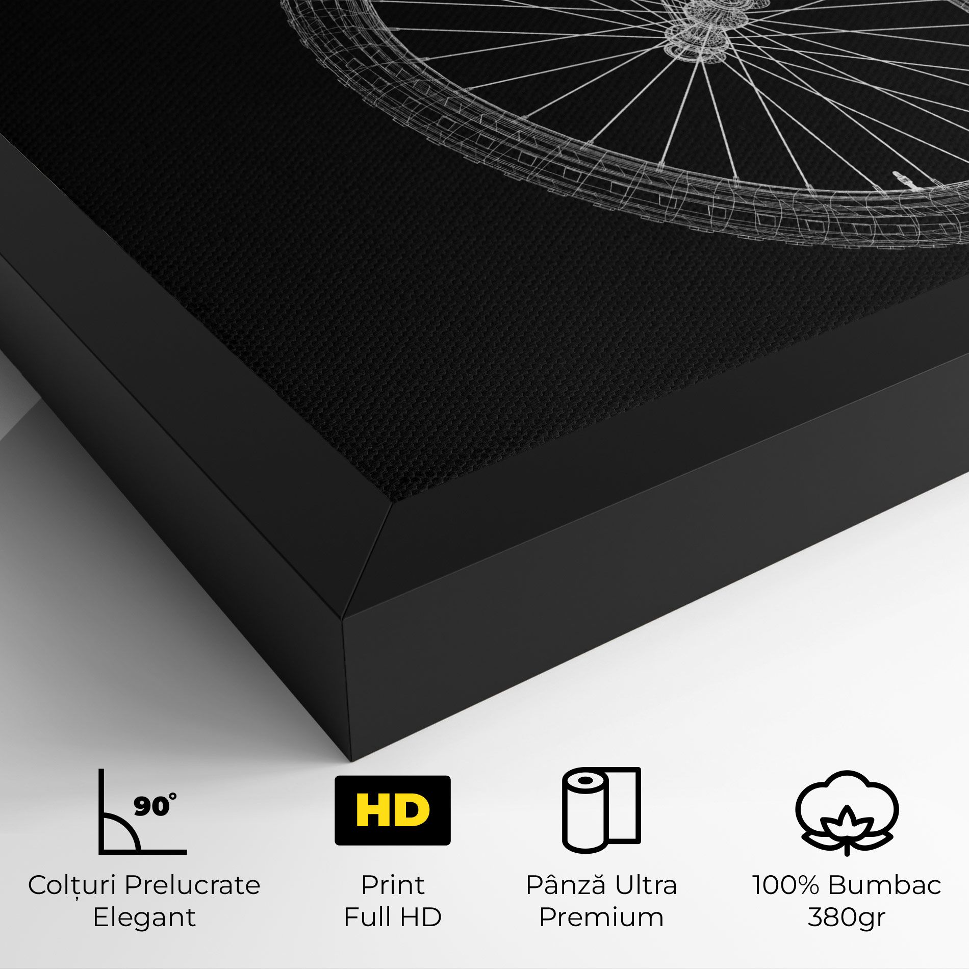 3d Bike Model On Black mockup 4