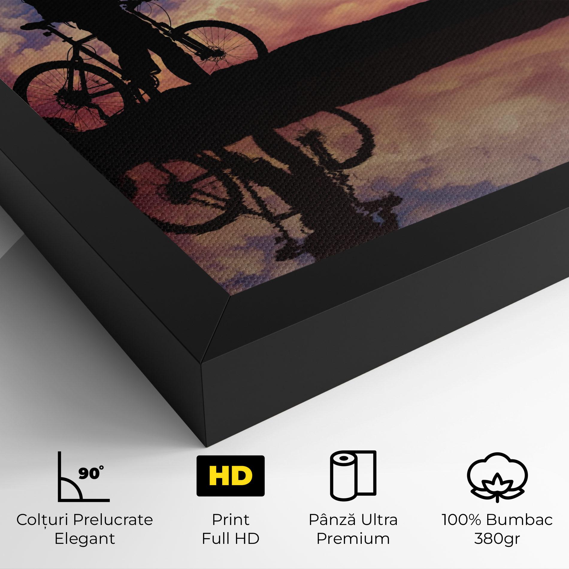 Tablou Canvas Bike Sunset mockup 4